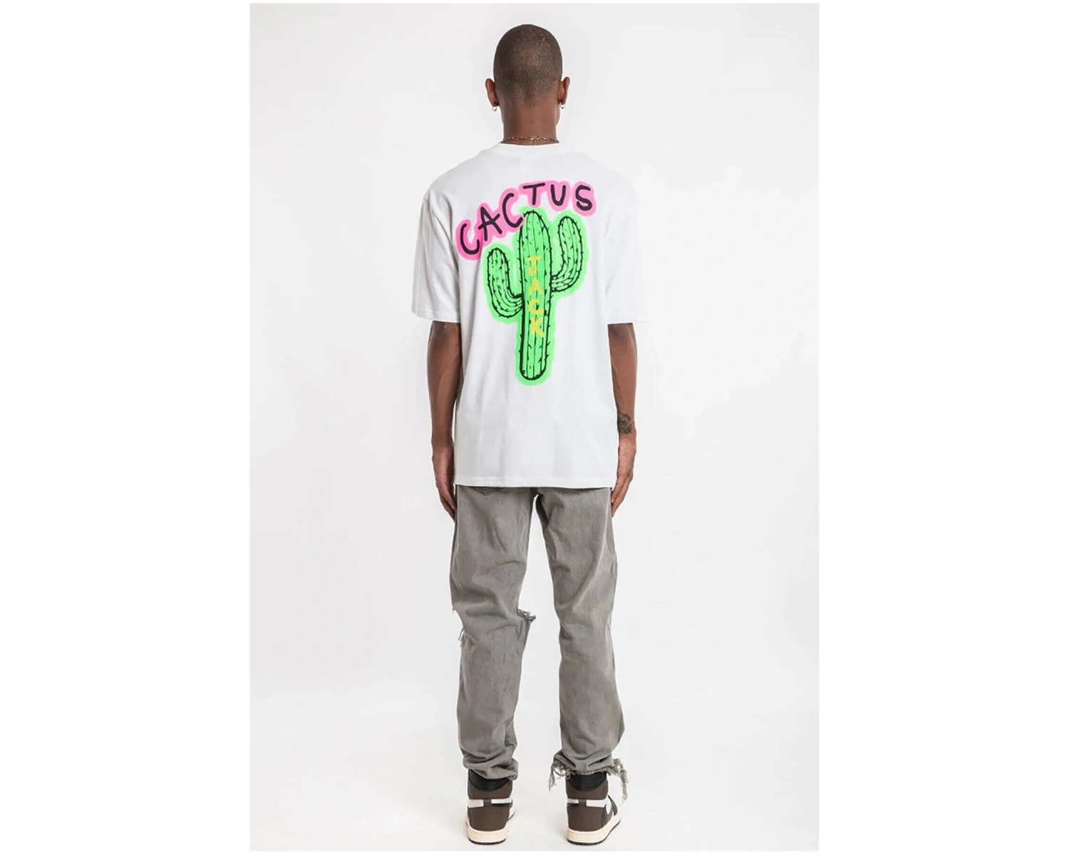 Cactus Oversize T-shirt Beyaz