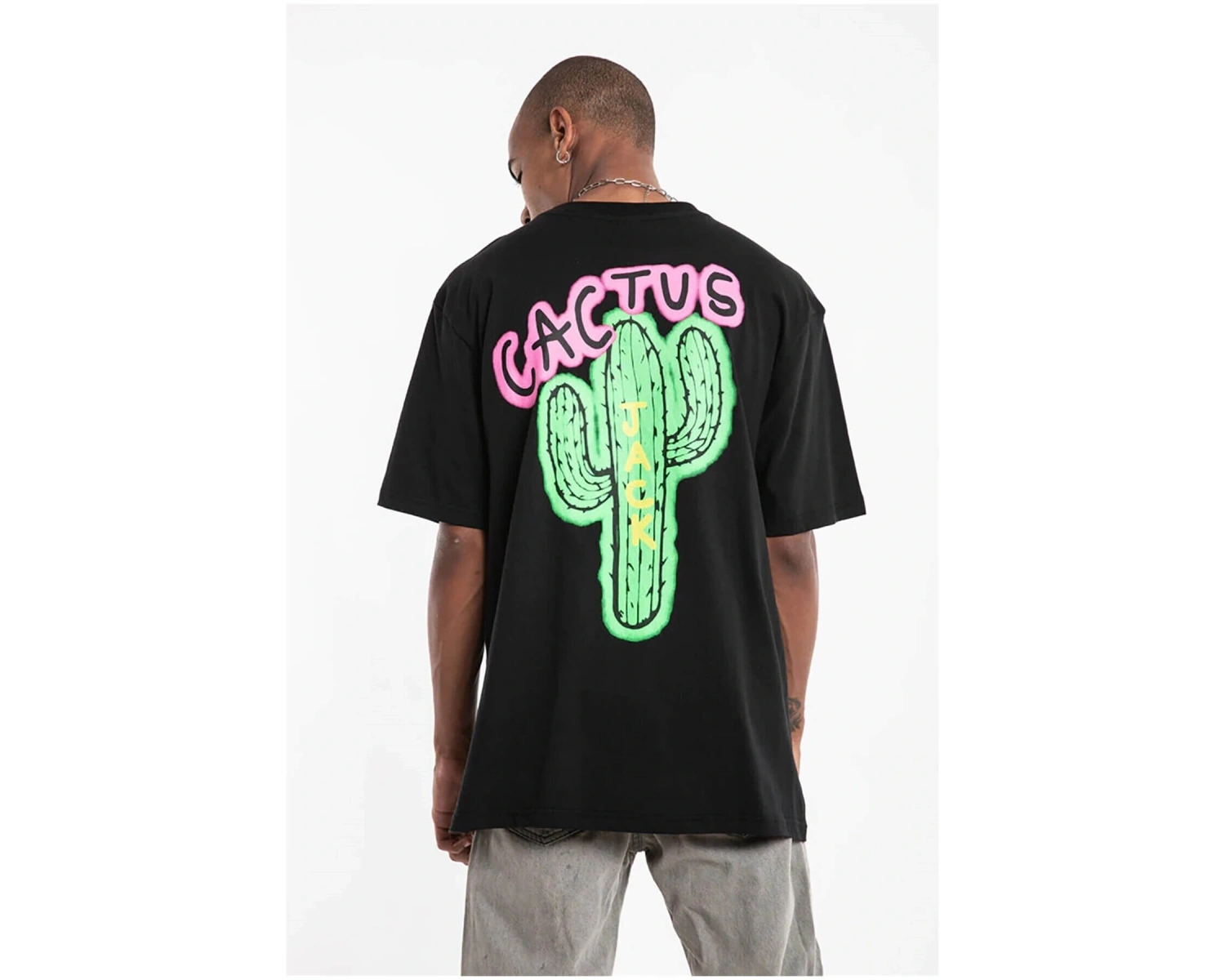Cactus Oversize T-shirt Beyaz