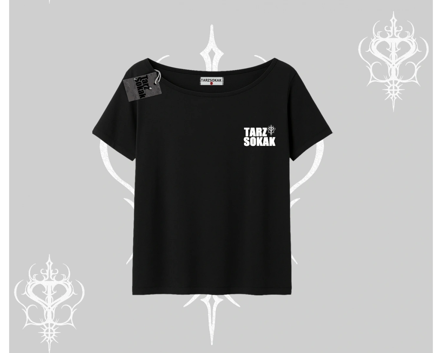 Cafe - Butik - Galeri vb işyerlerine  Kadın KAYIK YAKA T-shirt