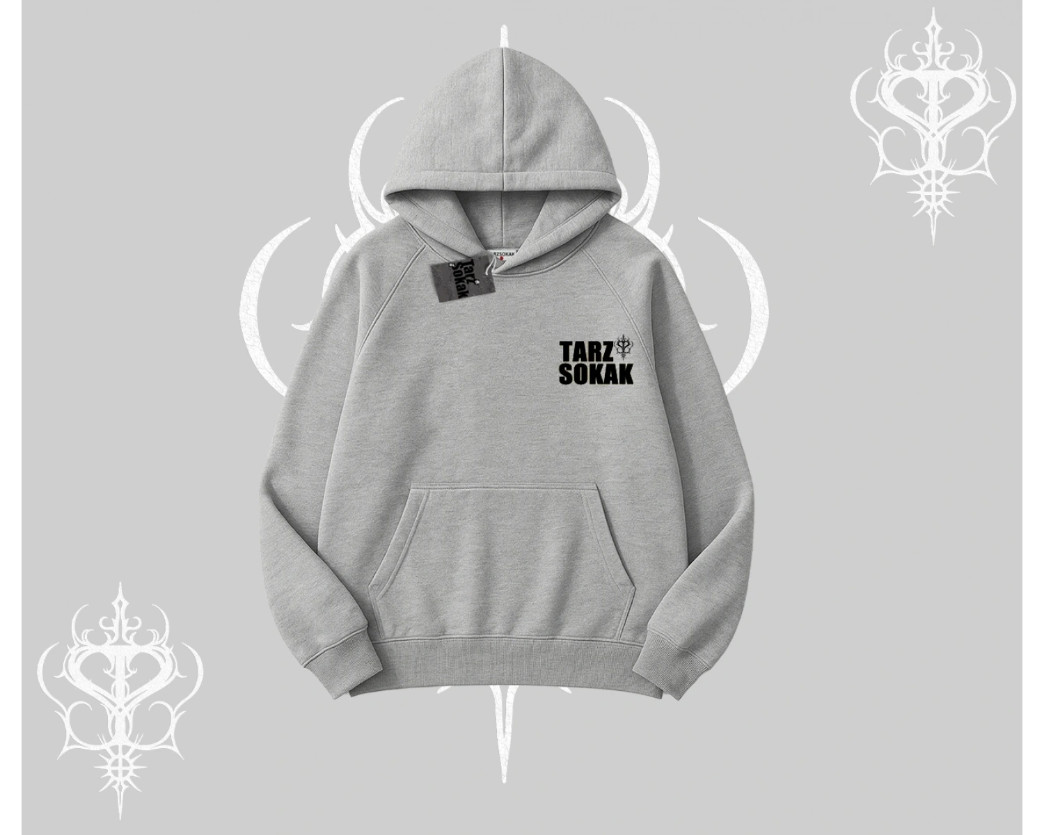 Cafe - Butik - Galeri vb işyerlerine  UNİSEX Kapşonlu Sweatshirt