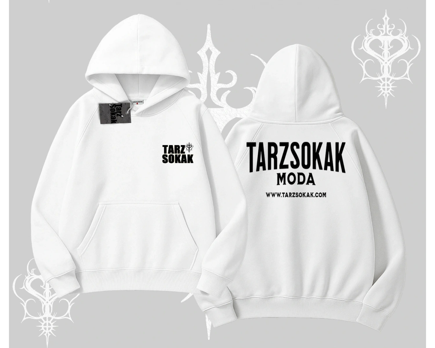 Cafe - Butik - Galeri vb işyerlerine  UNİSEX Kapşonlu Sweatshirt