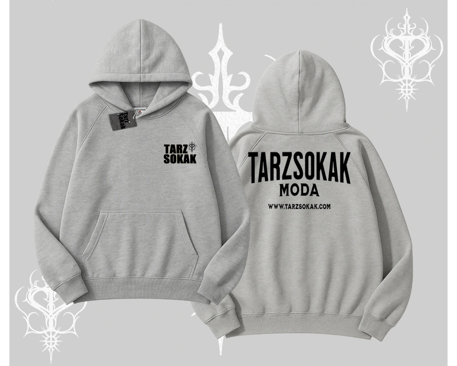 Cafe - Butik - Galeri vb işyerlerine  UNİSEX Kapşonlu Sweatshirt