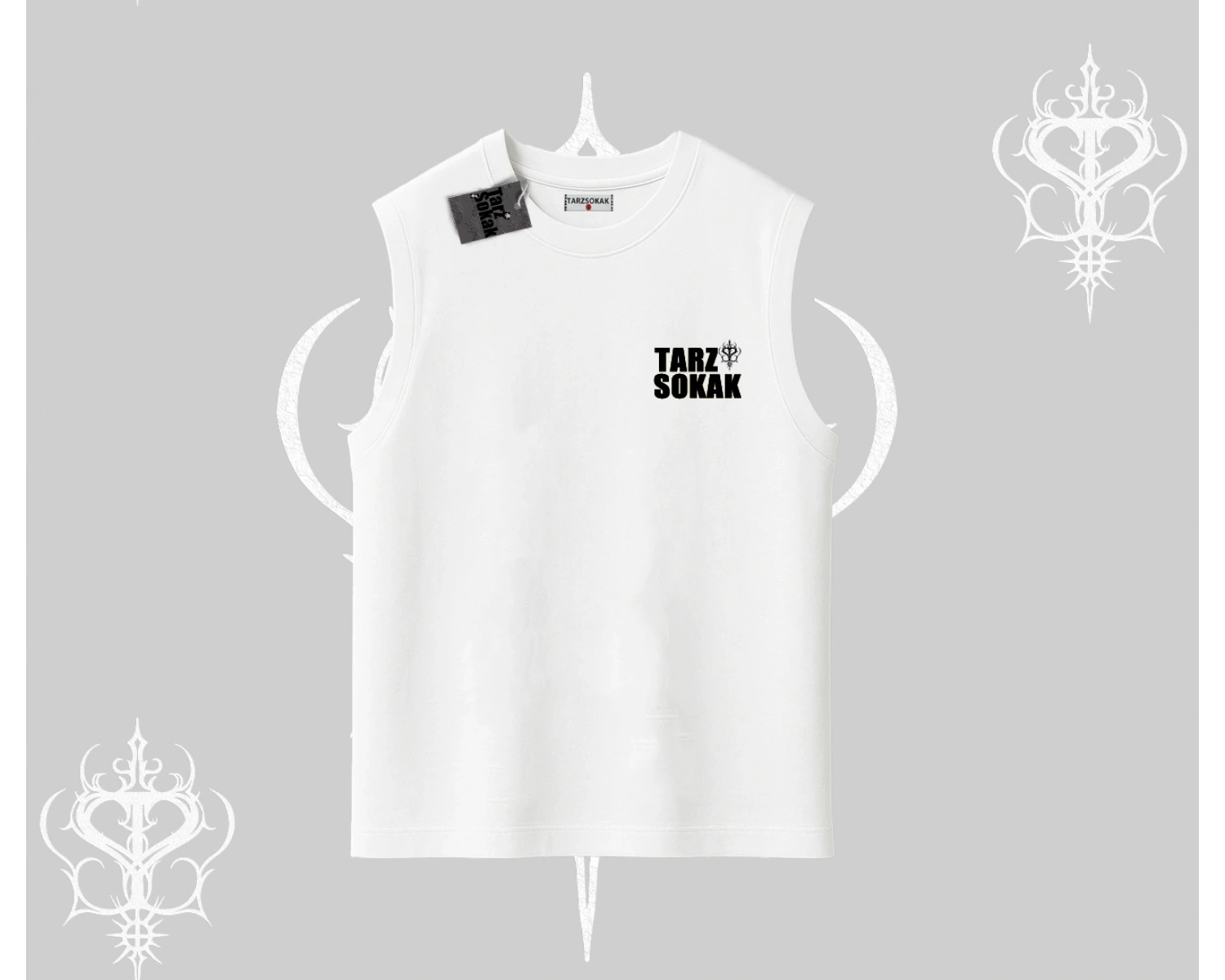 Cafe - Butik - Galeri vb işyerlerine  UNİSEX KOLSUZ T-shirt