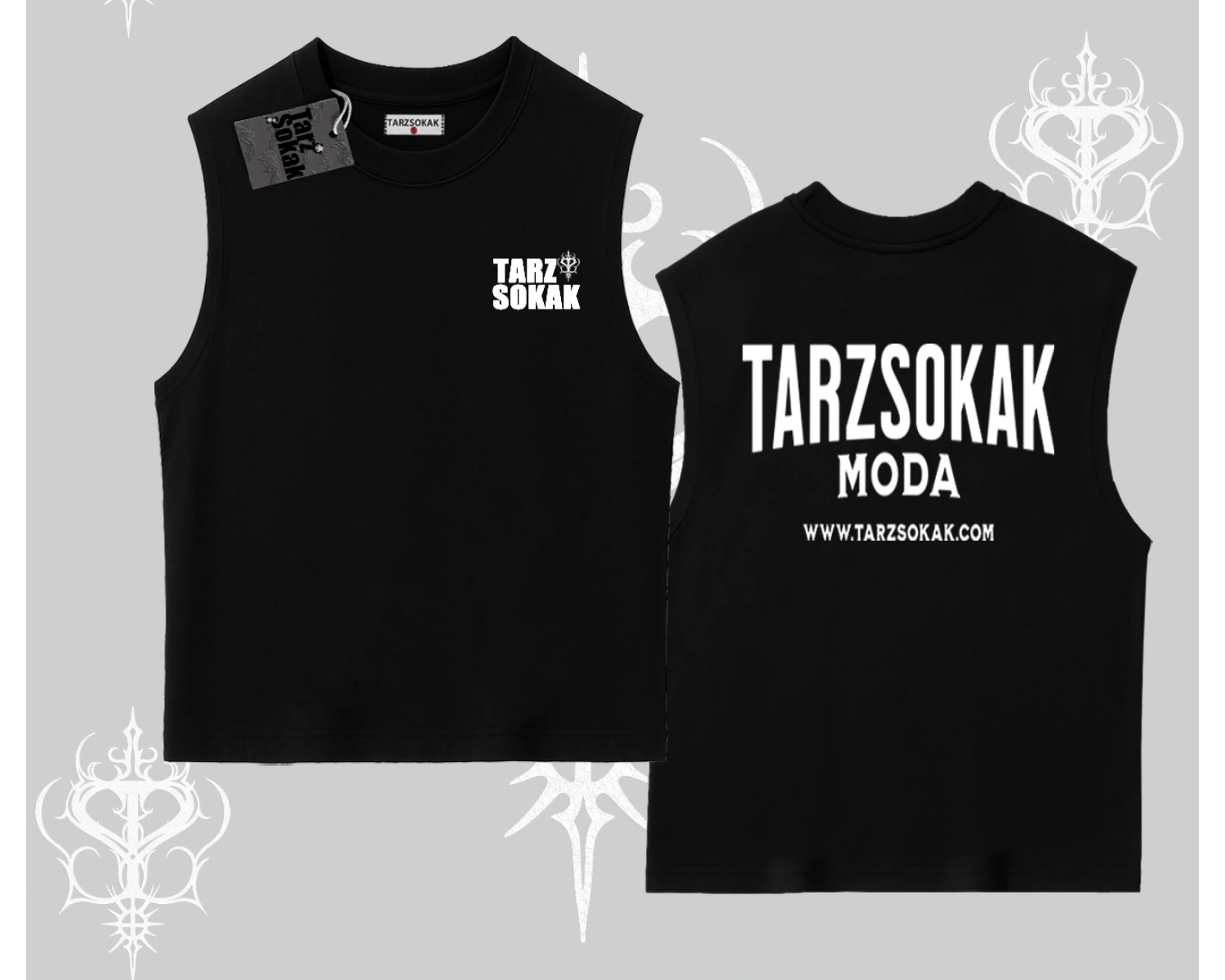 Cafe - Butik - Galeri vb işyerlerine  UNİSEX KOLSUZ T-shirt