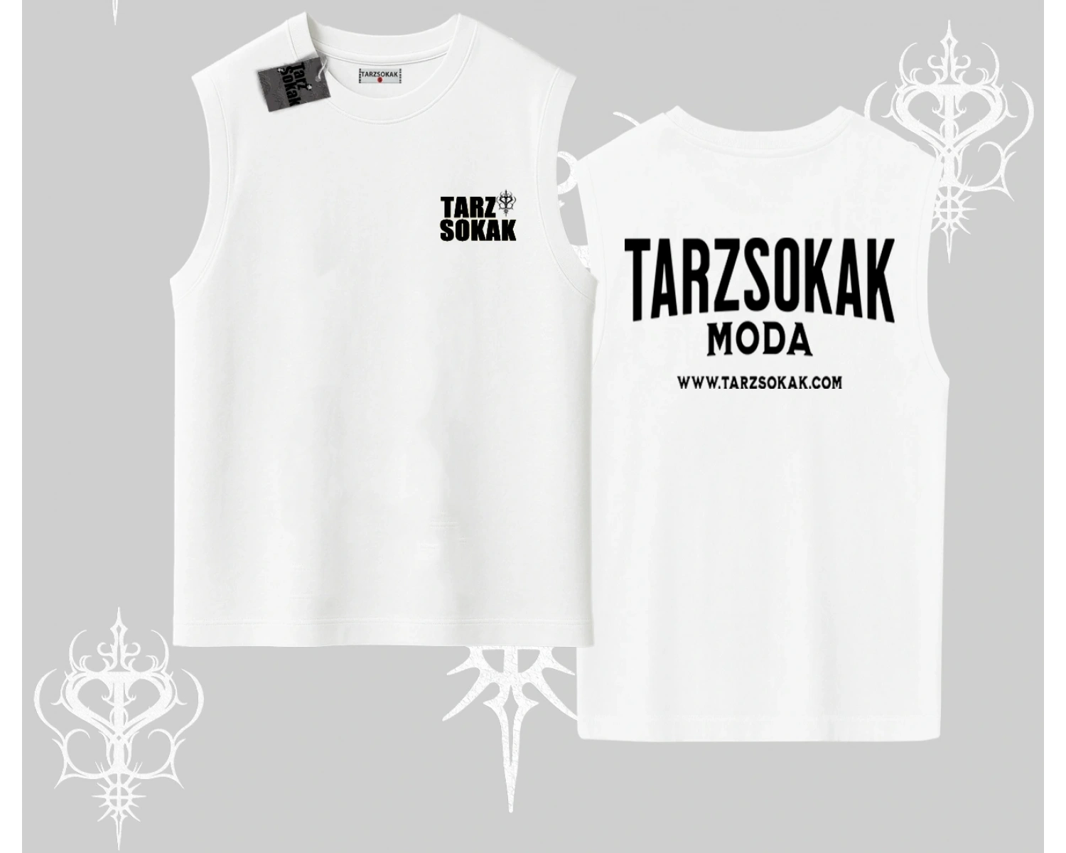 Cafe - Butik - Galeri vb işyerlerine  UNİSEX KOLSUZ T-shirt