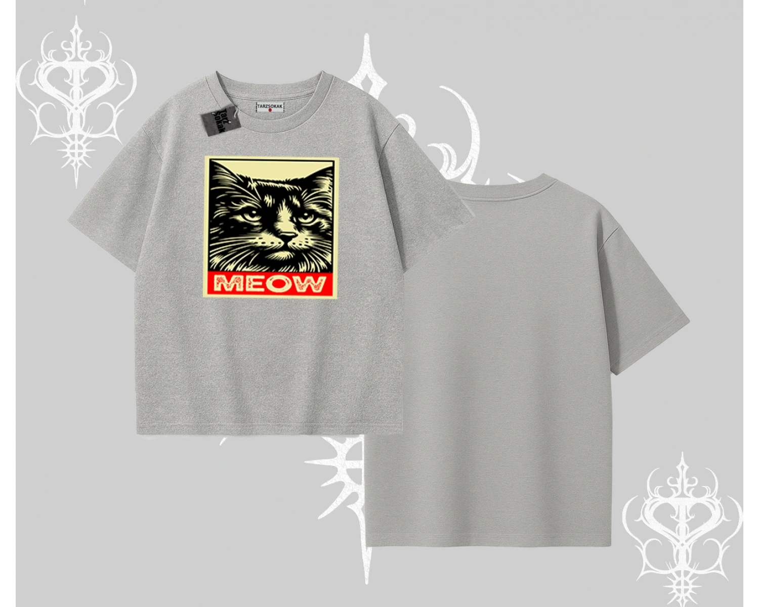 Candyland Yazılı Sevimli Kedi Baskılı Biskilet Sweatshirt