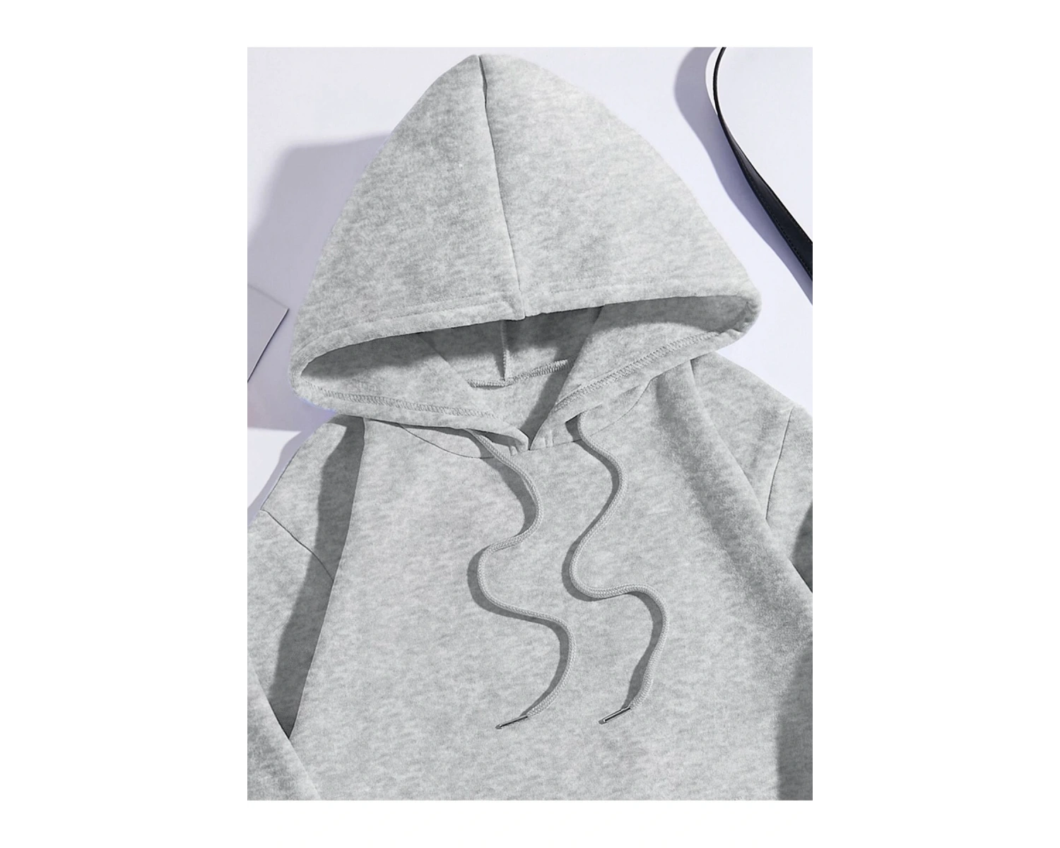 Car & Letter Graphic Drawstring Lined Hoodie Gri