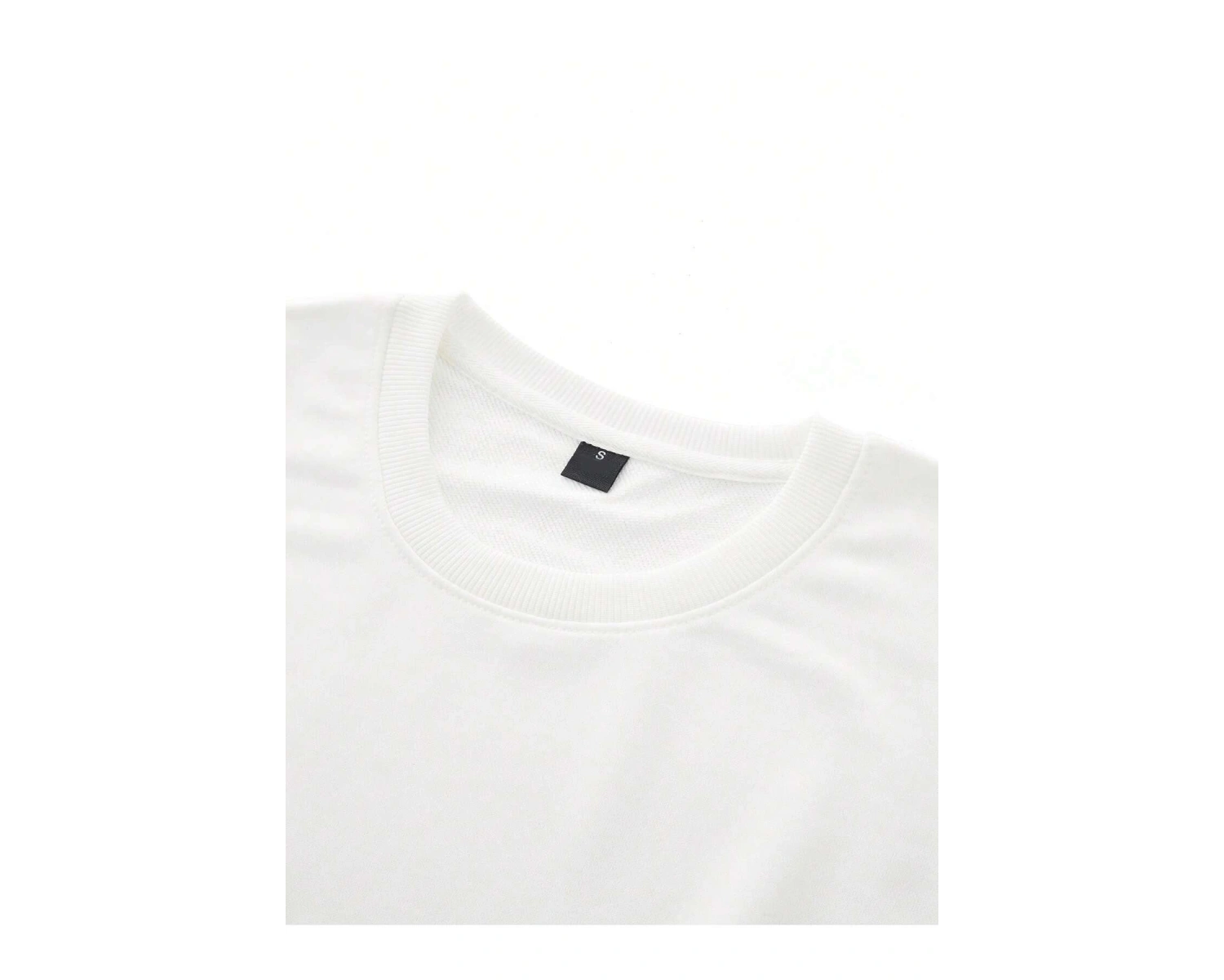 Car Print Drop Shoulder Sweatshirt Beyaz