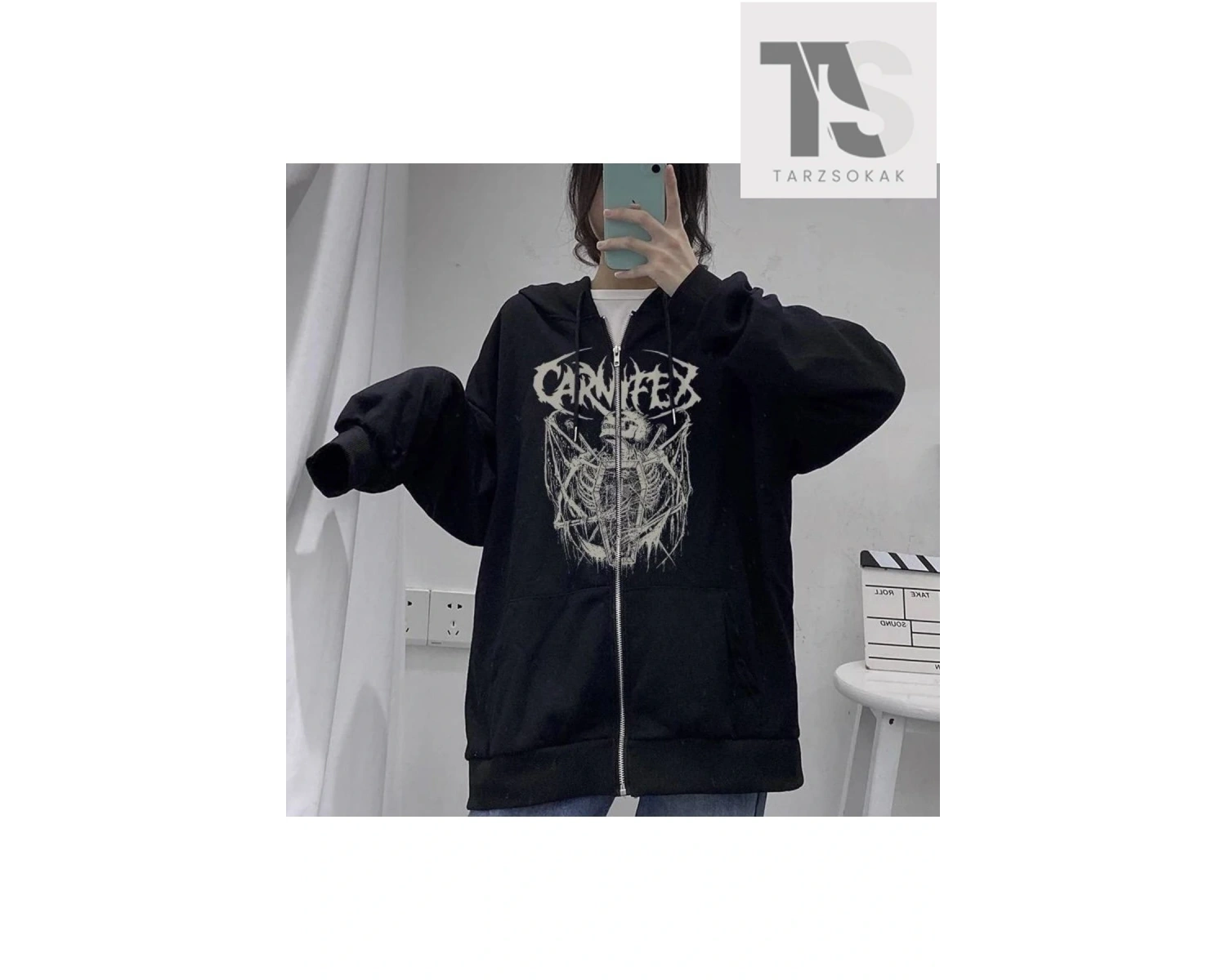 Carnifex Tasarım Hırka Siyah