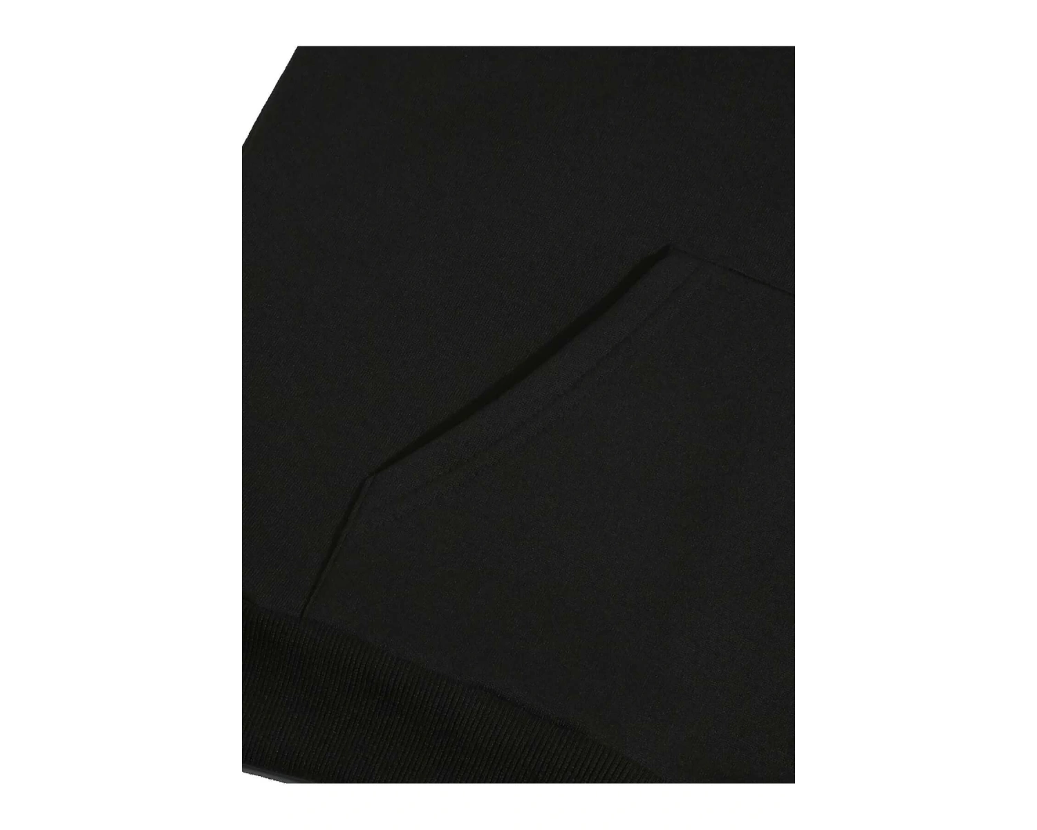 Cartoon And Korean Letter Graphic Drawstring Lined Hoodie Siyah