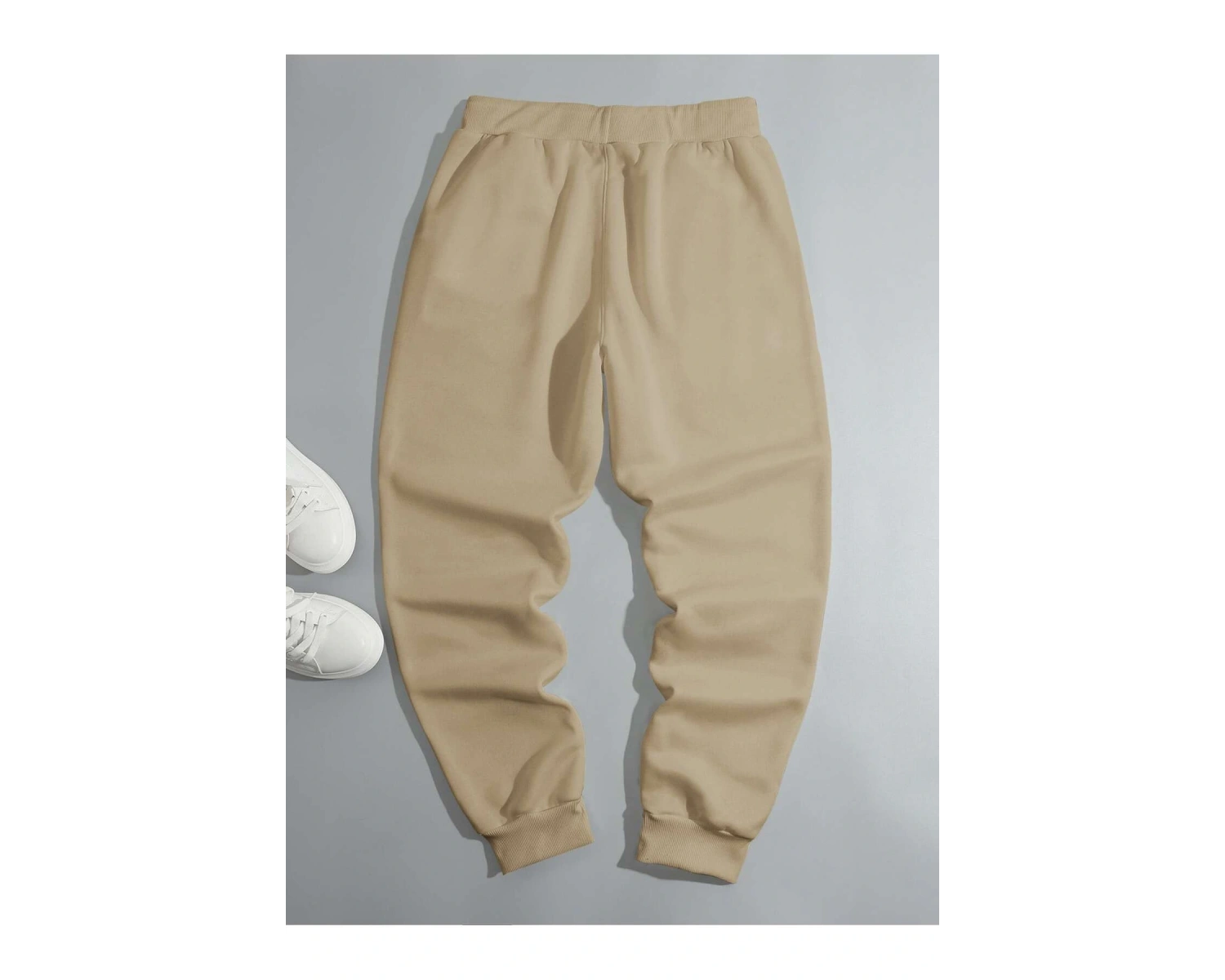 Cartoon Face & Slogan Graphic Drawstring Waist Eşofman Altı