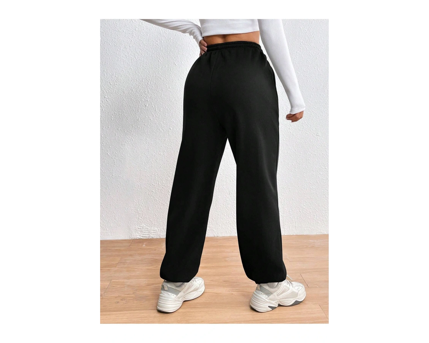 Cartoon & Graphic Drawstring Waist 4 Mevsim Eşofman