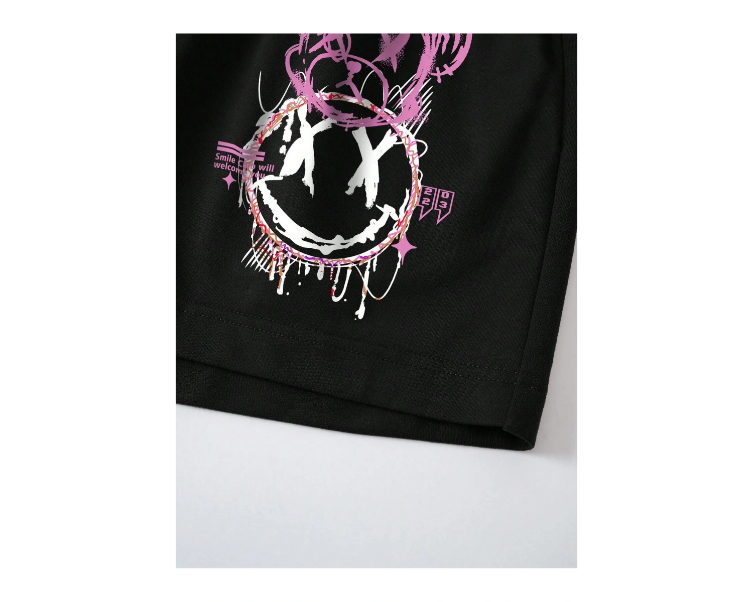 Cartoon Graphic Drawstring Waist Şort