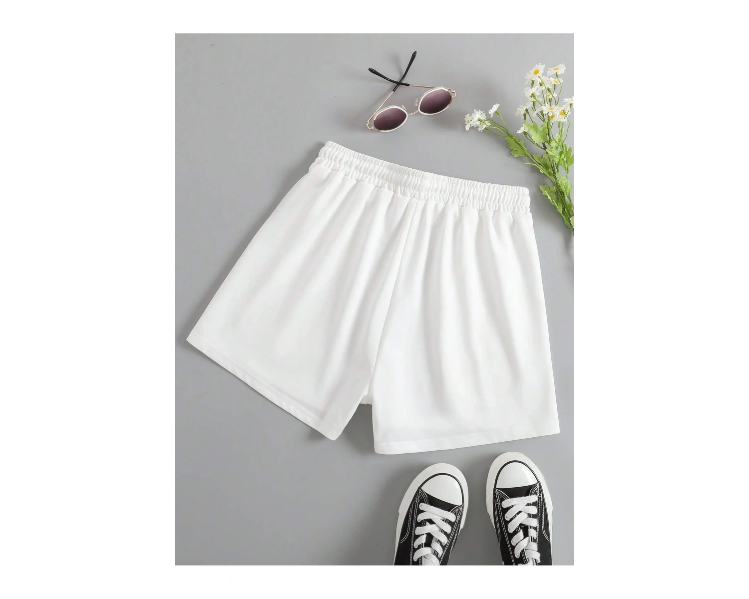 Cartoon Graphic Drawstring Waist Track Şort