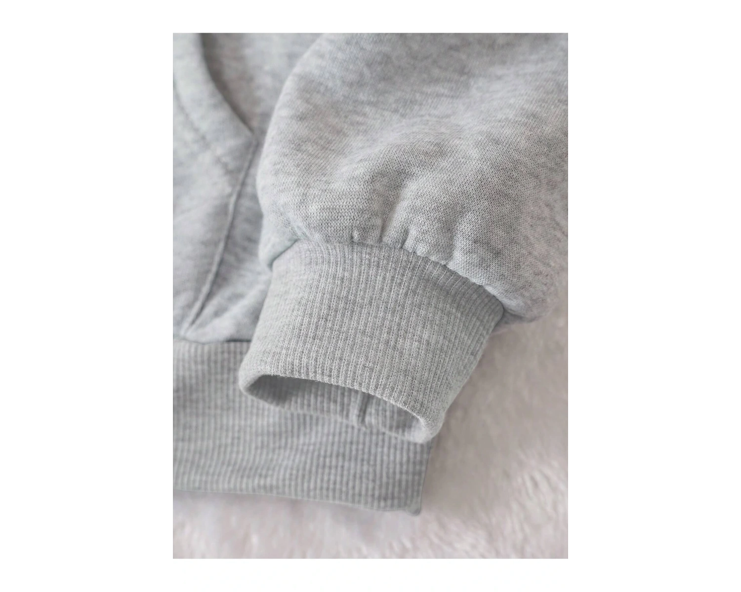 Cartoon & Letter Graphic Drawstring Lined Hoodie Gri