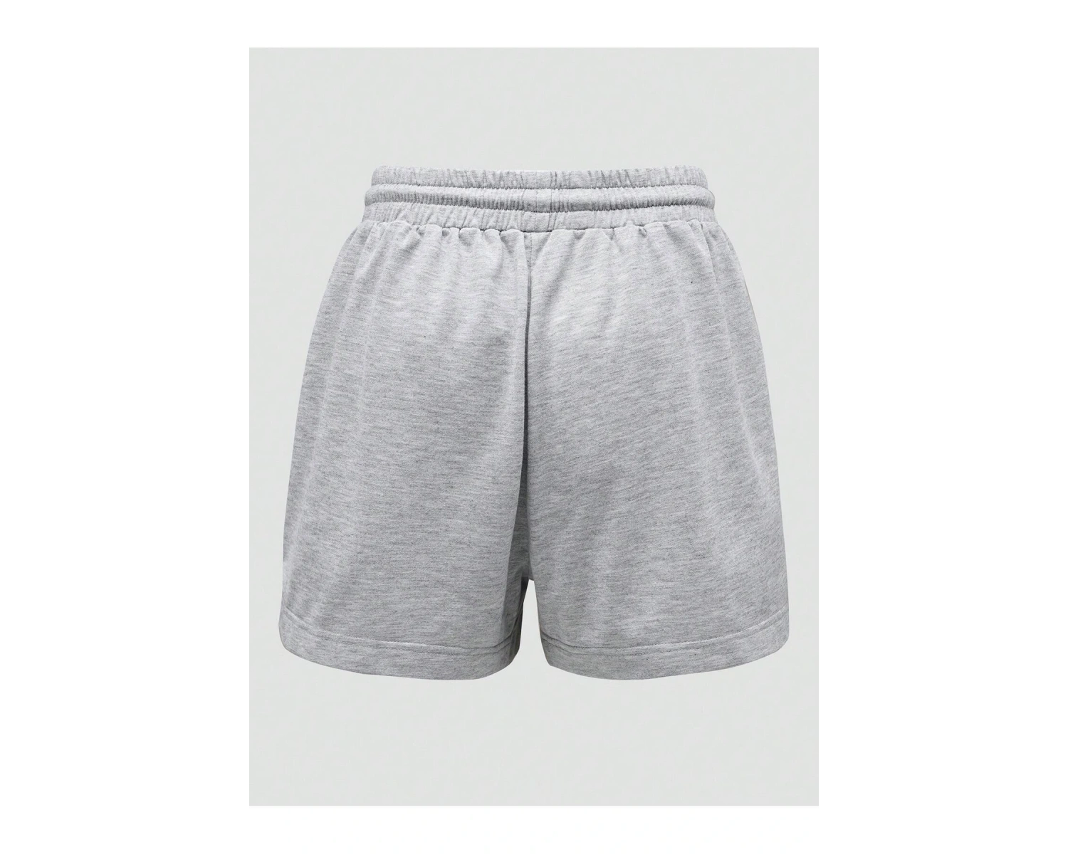 Cartoon & Letter Graphic Drawstring Waist Şort