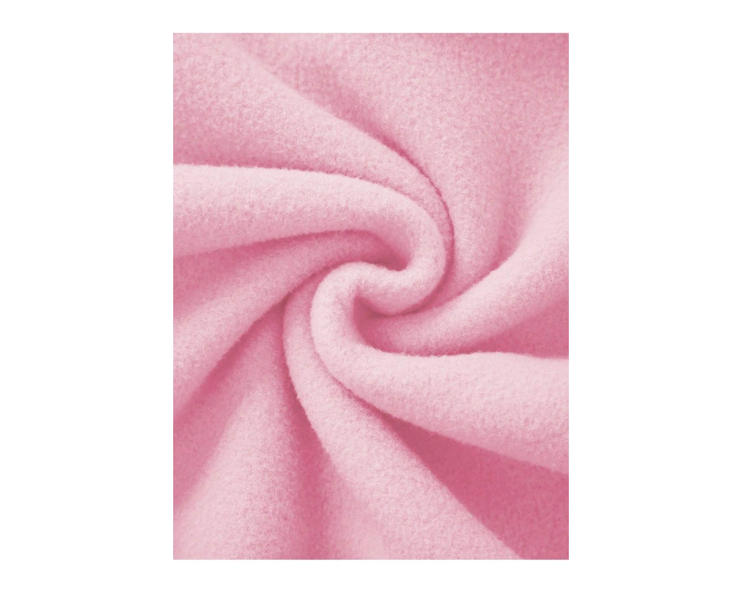 Cartoon & Slogan Graphic Drawstring Lined Hoodie Pembe