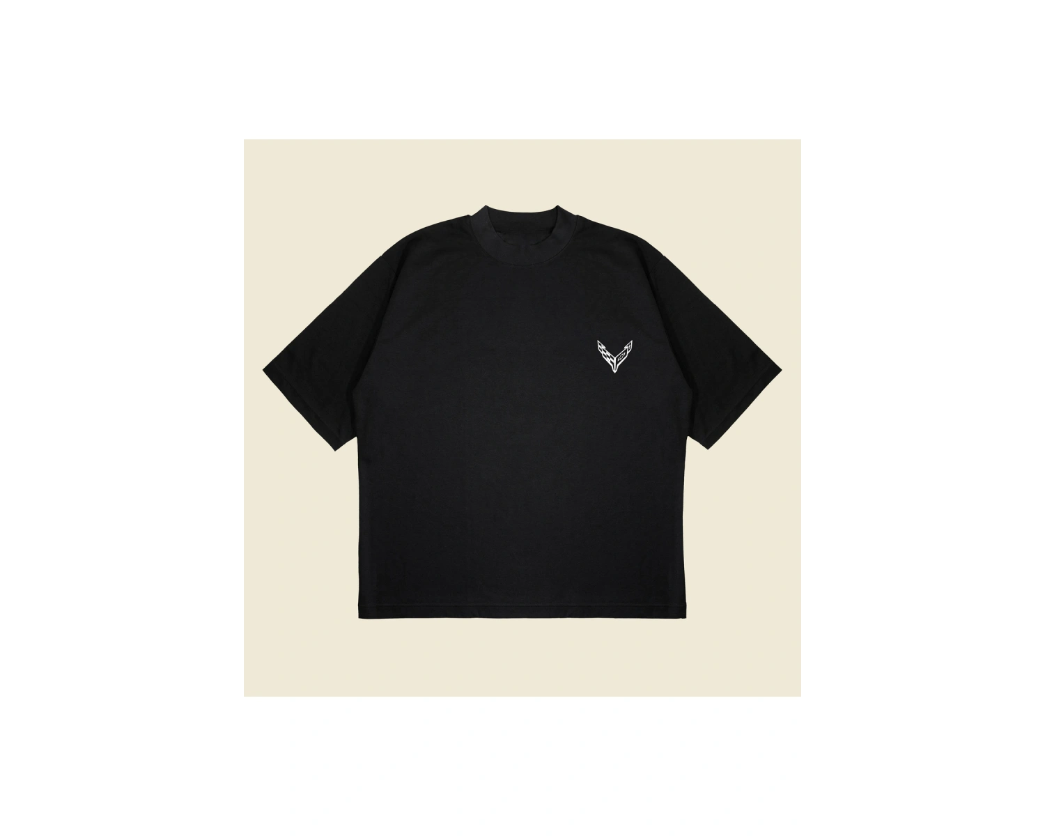 Chevrolet Corvette Baskılı Oversize Unisex Pamuklu Nefes Alan Kalın Kumaşlı