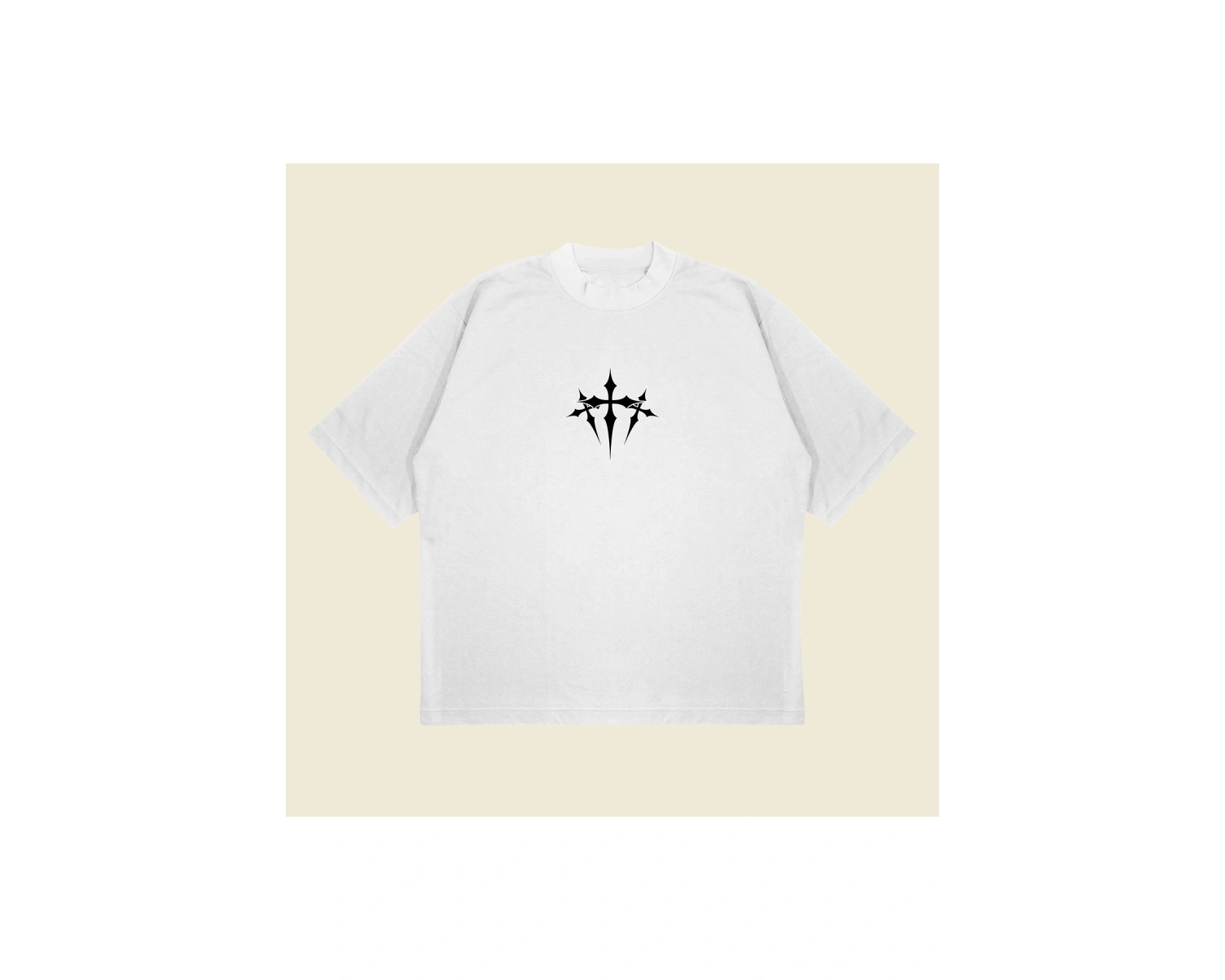 Chrome Hearts X Nocta Baskılı Oversize Unisex Pamuklu Nefes Alan Kalın Kumaşlı