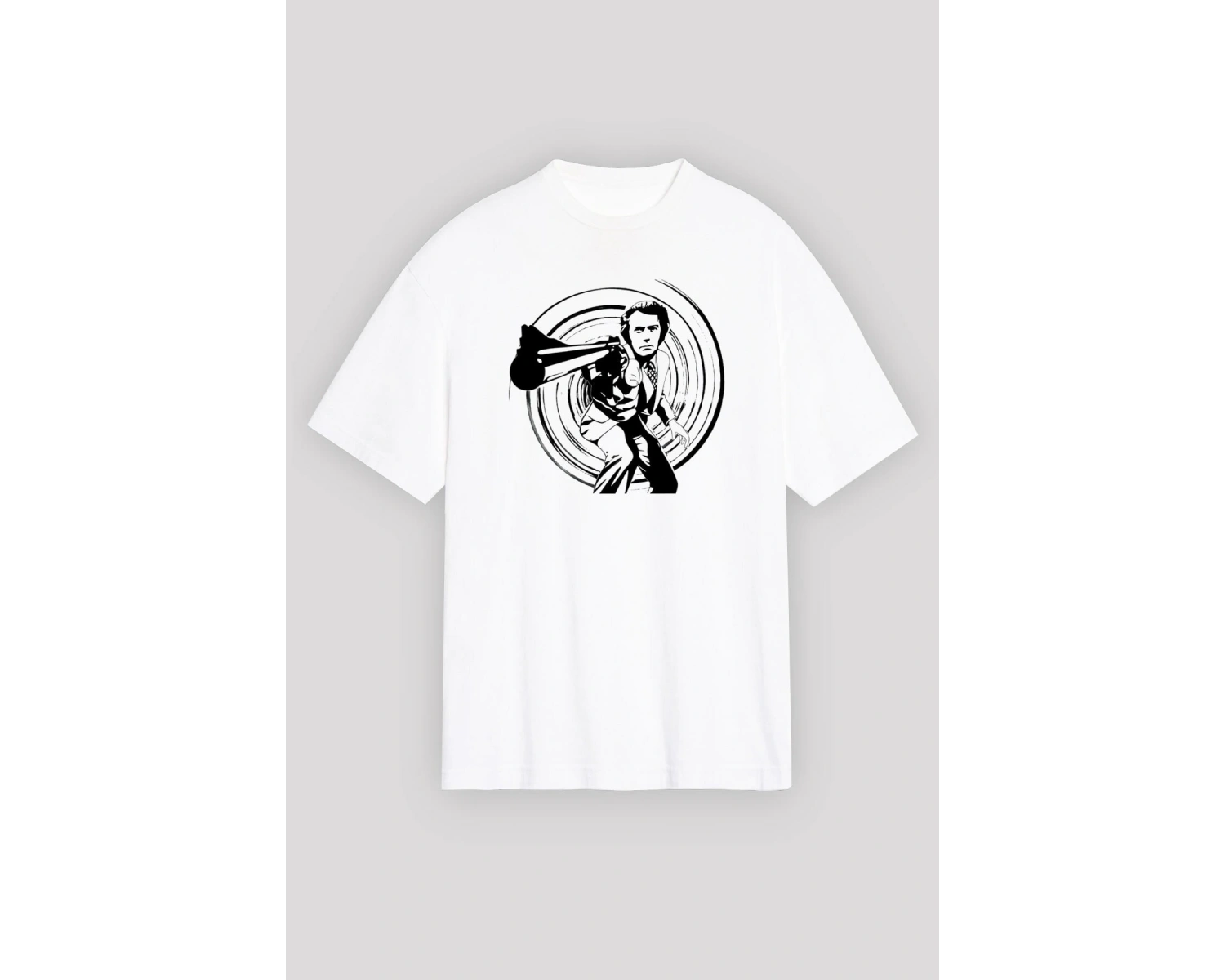 Clint Eastwood Beyaz Unisex Tişört T-Shirt