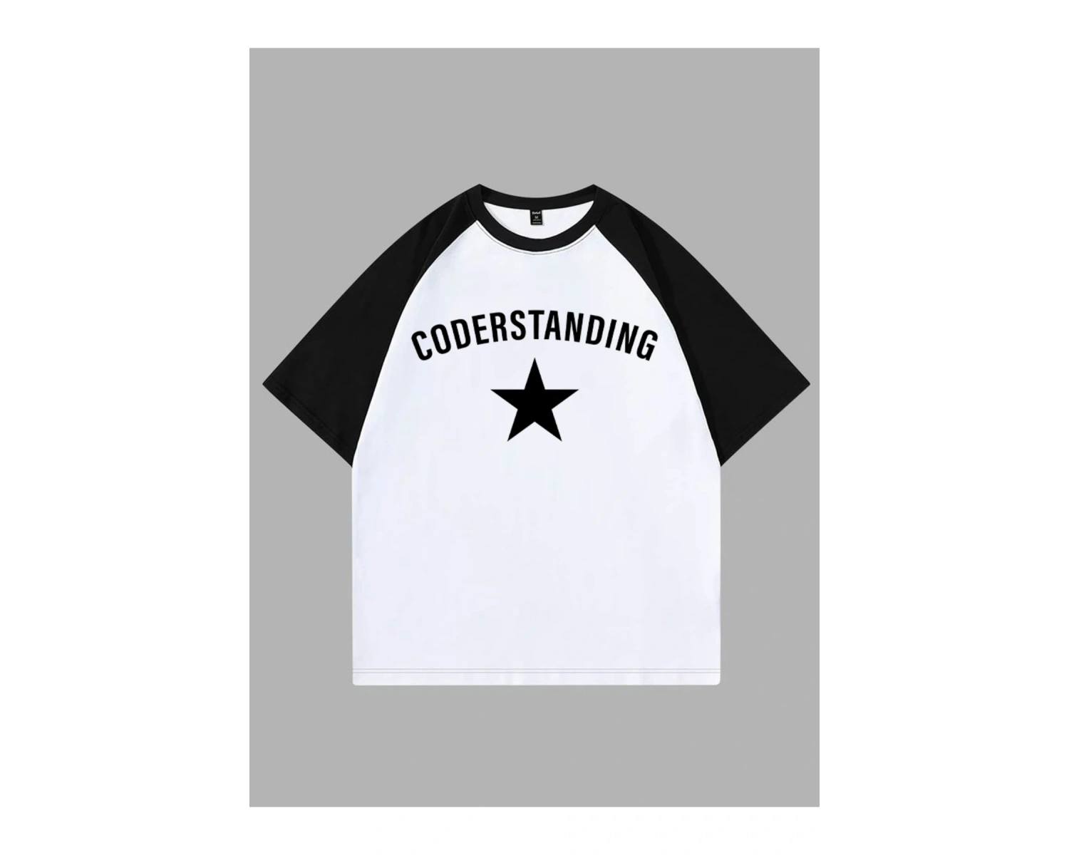 CODER BASKILI BASKILI ÇİFT RENK T SHIRT