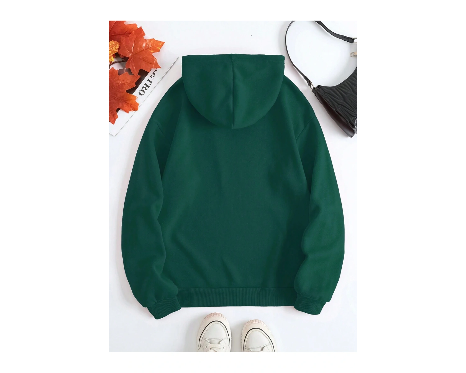 Coke serisi Cartoon Graphic Kangaroo Pocket Drawstring Thermal Lined Hoodie