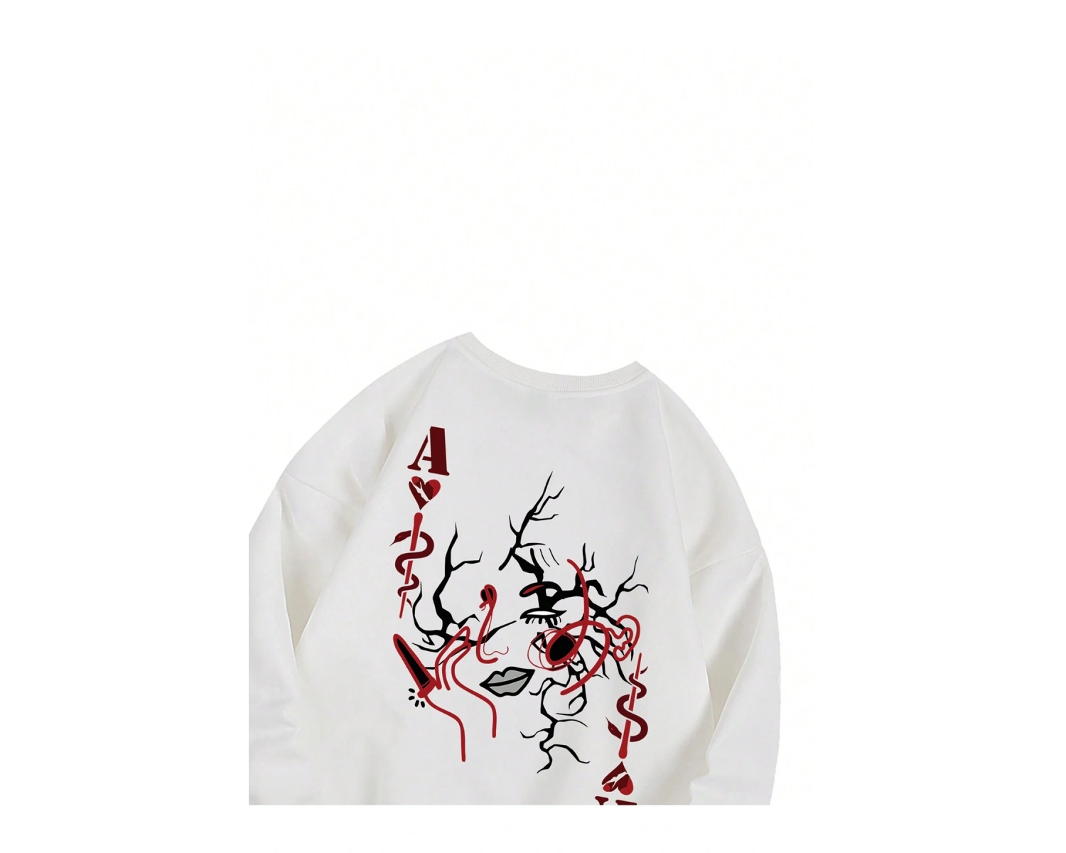 Coke serisi Letter & Figure Graphic Pullover