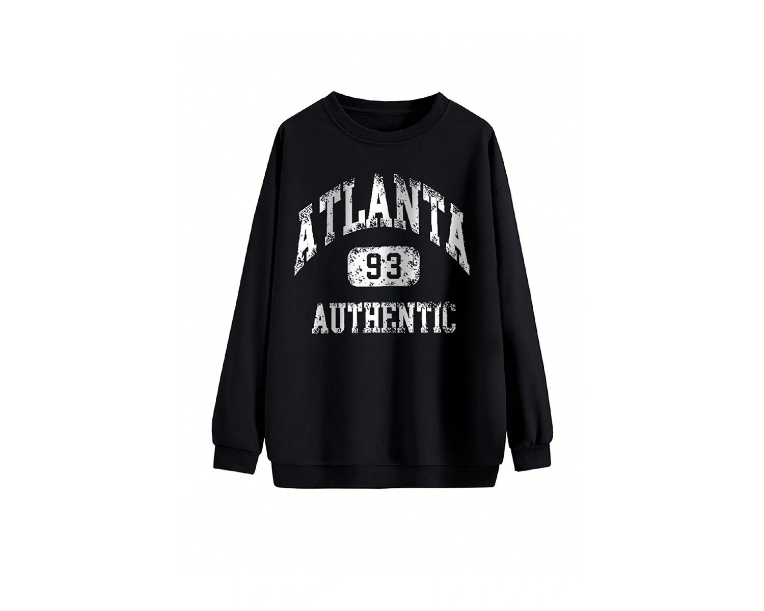 Coke serisi Letter Graphic Drop Shoulder Pullover