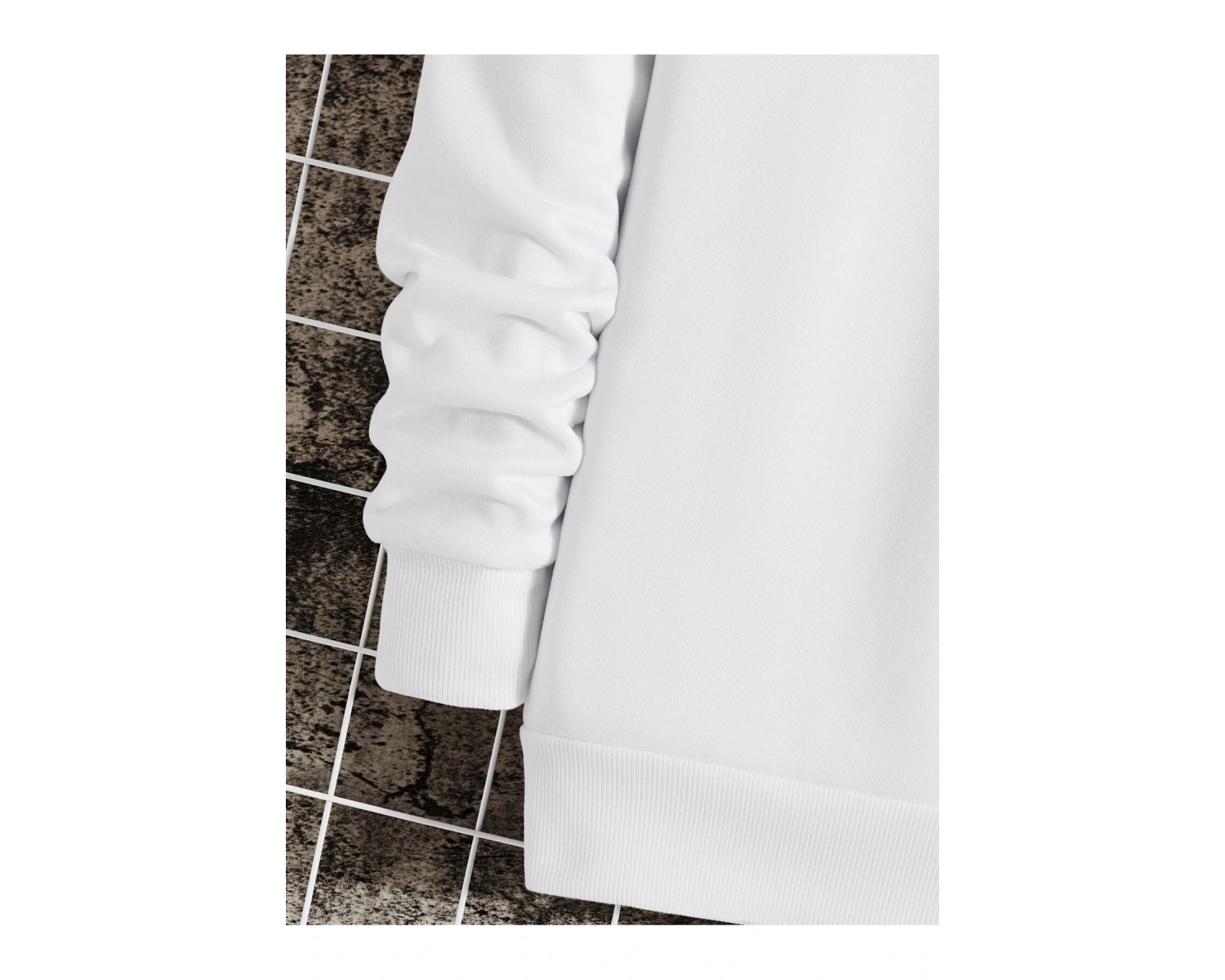 Coko serisi Bear Print Lined Sweatshirt