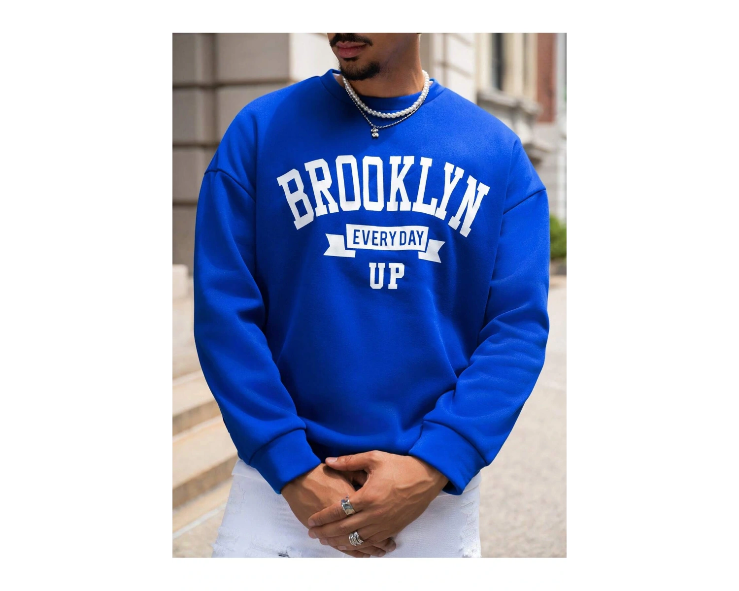 Coko serisi Manfinity Sporsity Letter Graphic Drop Shoulder Sweatshirt