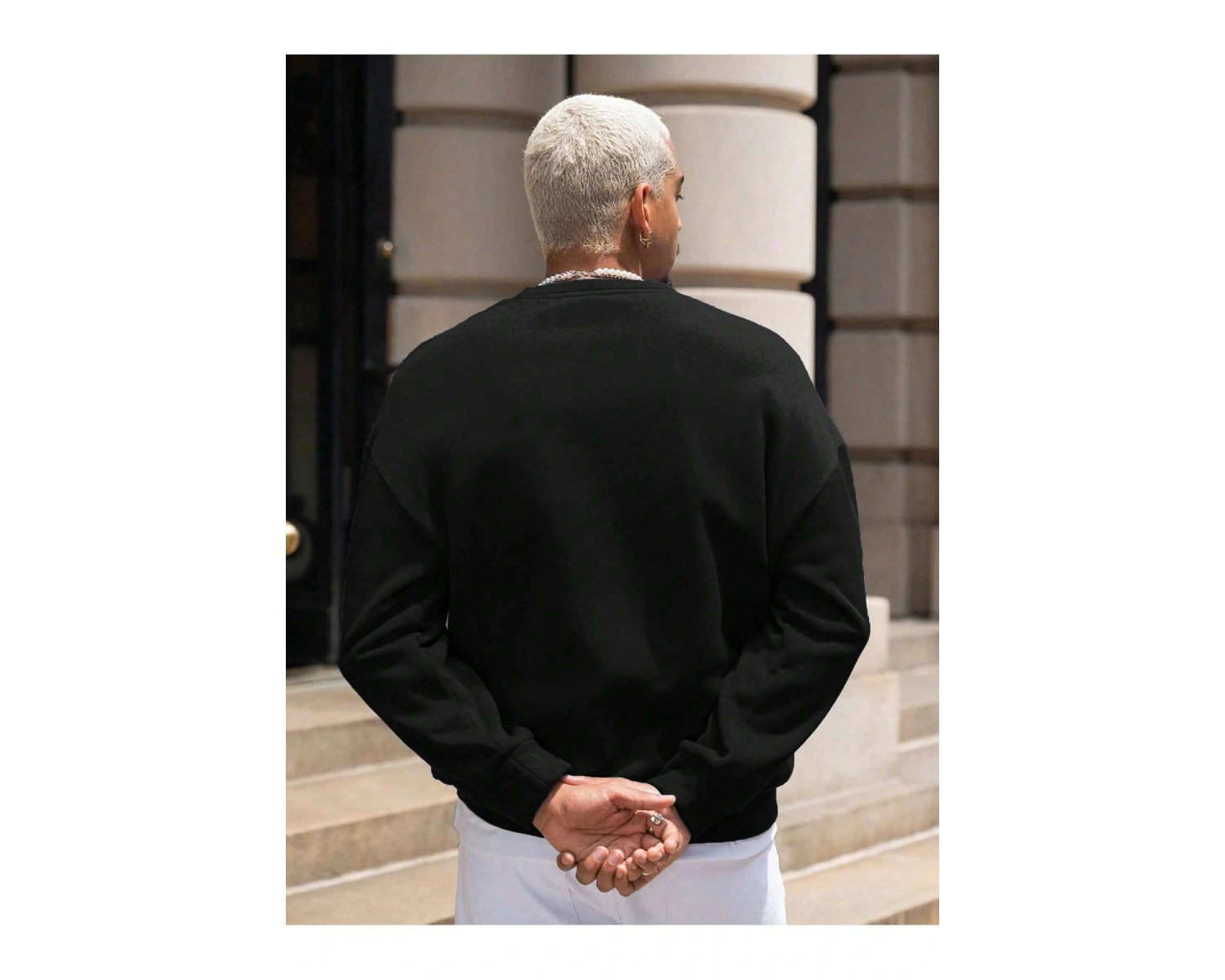 Coko serisi Manfinity Sporsity Letter Graphic Drop Shoulder Sweatshirt