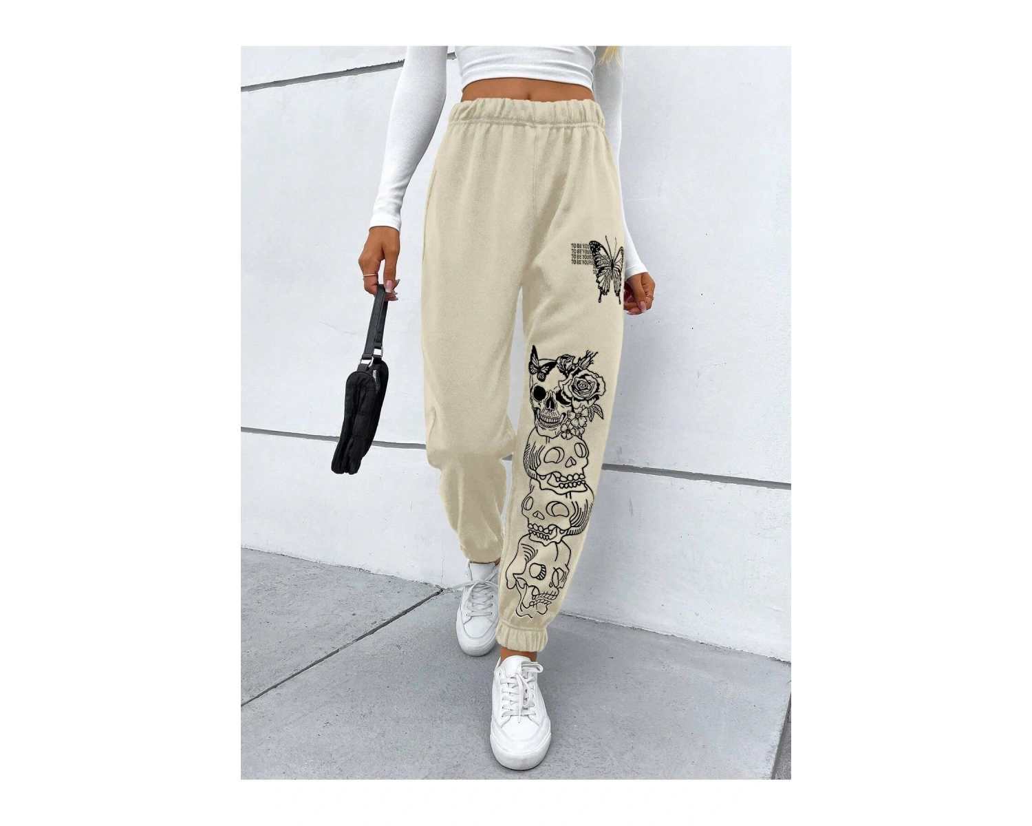 Coolane Butterfly & Skull Print 4 Mevsim Eşofman