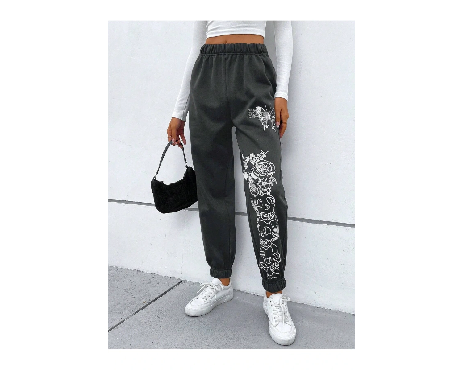 Coolane Butterfly & Skull Print 4 Mevsim Eşofman