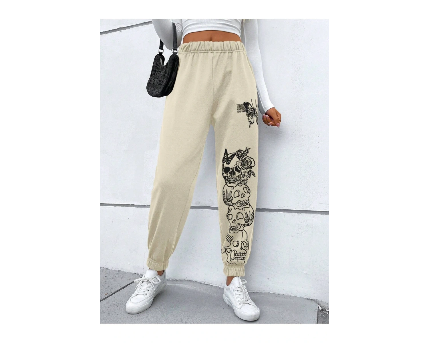 Coolane Butterfly & Skull Print 4 Mevsim Eşofman