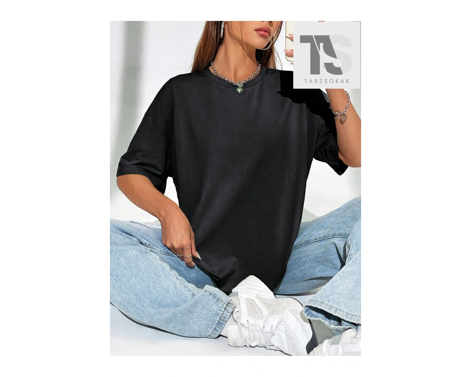 Coolane Figürlü ve Sloganlı Grafik Düşük Omuzlu Tişört