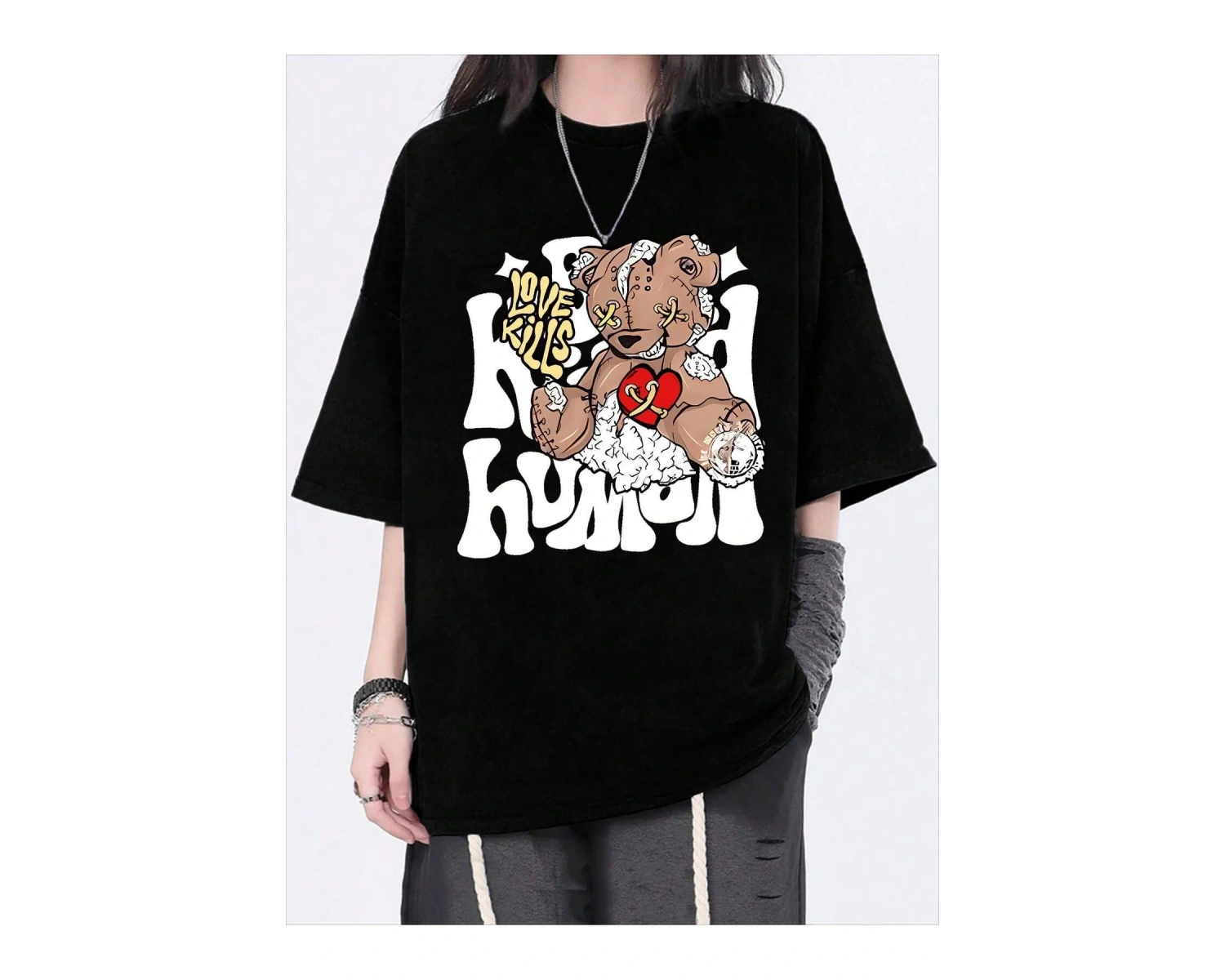 Coolane Kelebek Desenli Baskılı T-shirt