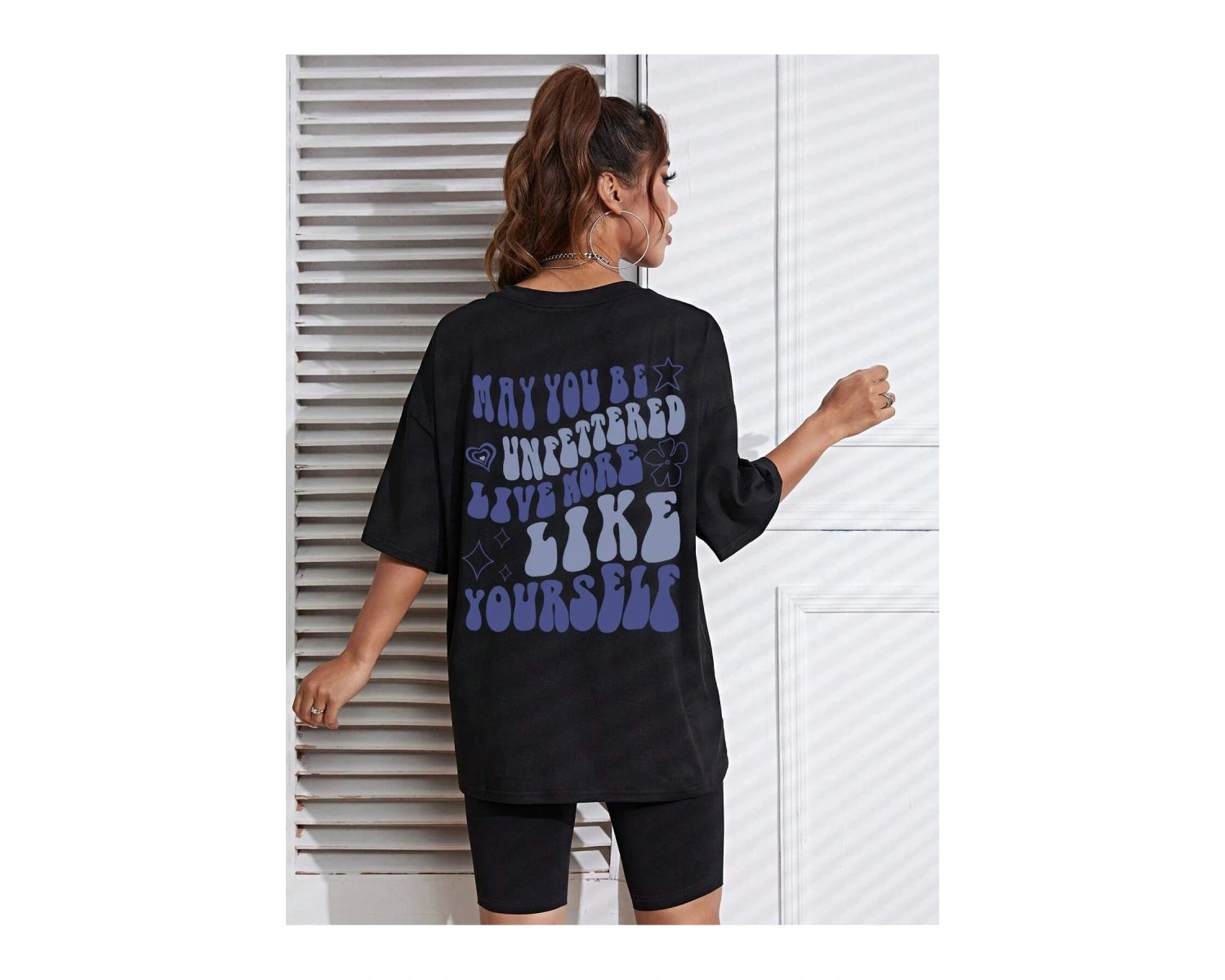 Coolane Kelebek Desenli Baskılı T-shirt