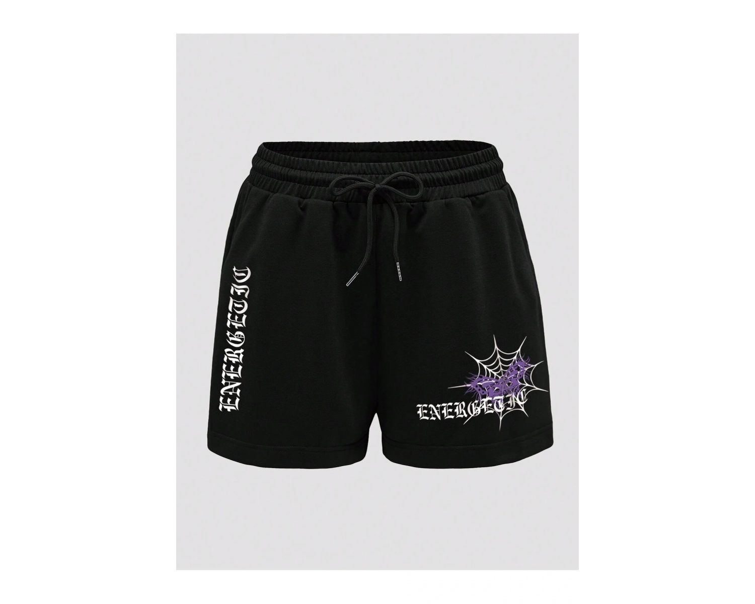 Coolane Letter Graphic Drawstring Waist Şort