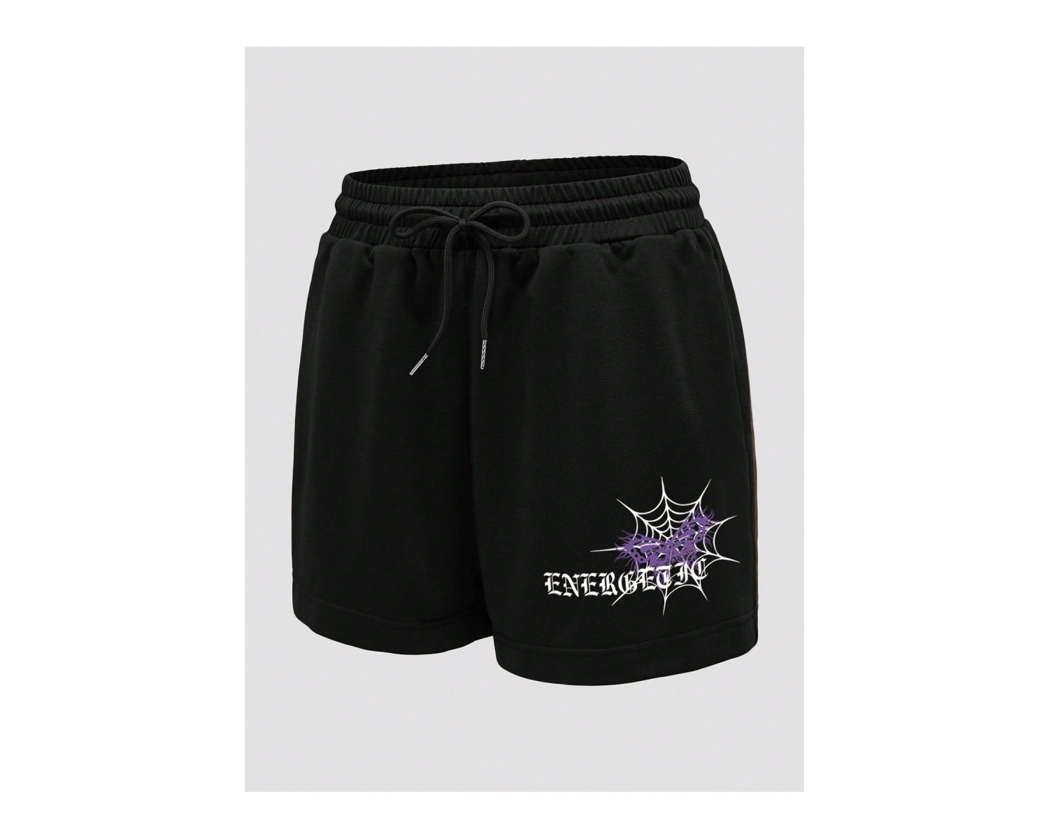 Coolane Letter Graphic Drawstring Waist Şort