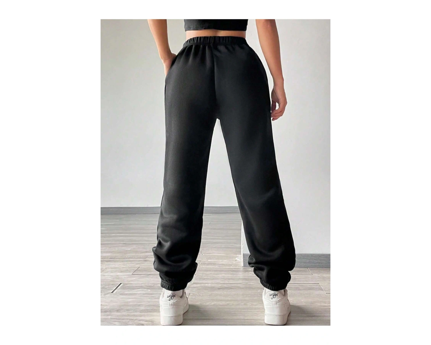 Coolane Letter Graphic Elastic Waist 4 Mevsim Eşofman