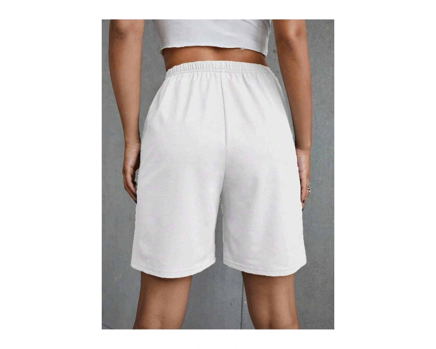 Coolane Letter Graphic Knot Front Track Şort