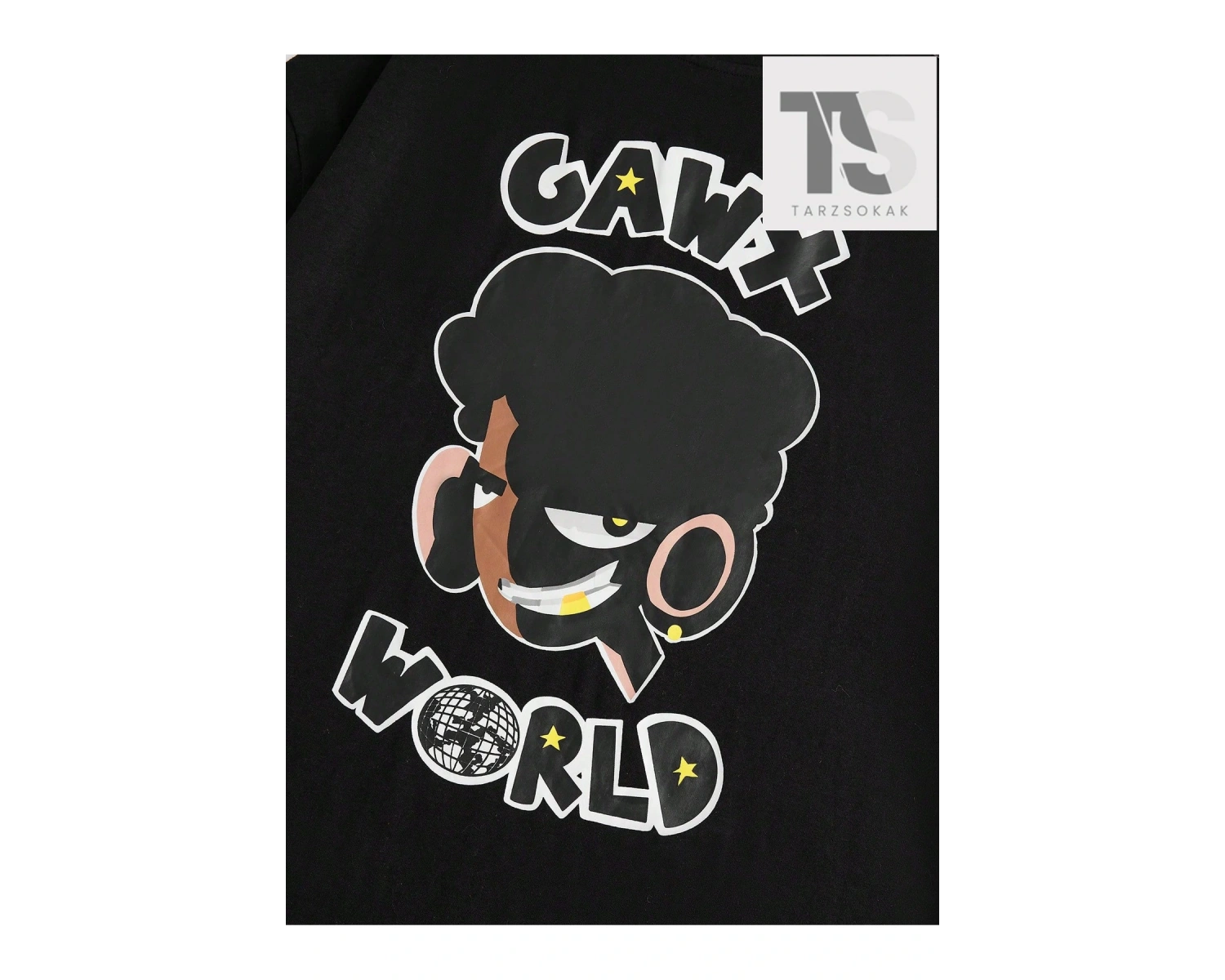 Coolane Şekil Grafikli Düşük Omuzlu Tişört