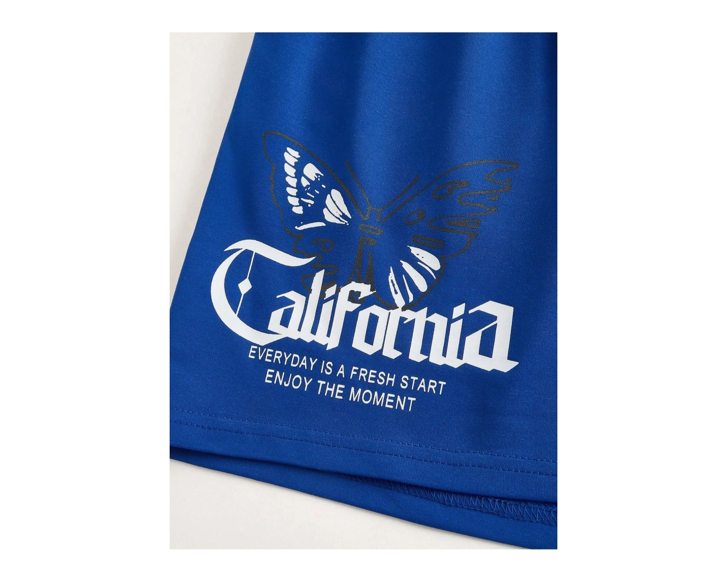 Coolane Slogan Graphic Drawstring Waist Şort