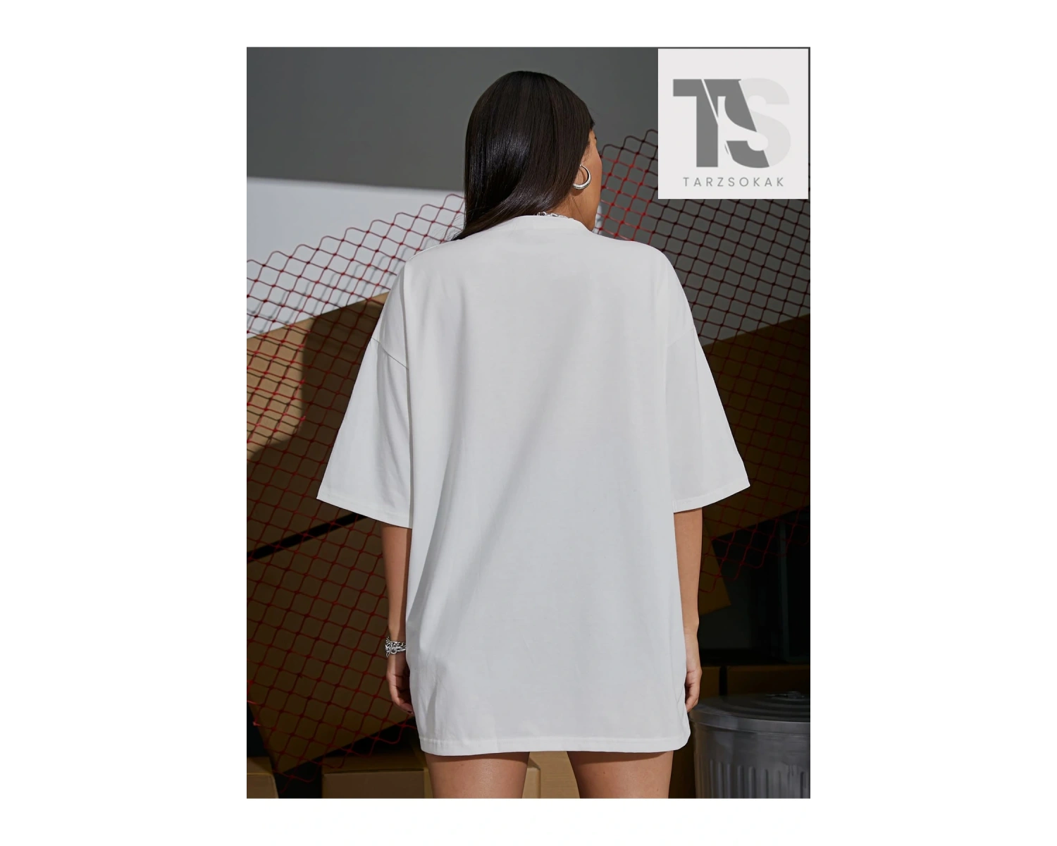 Coolane Tiger Baskılı Büyük Boy Tişört