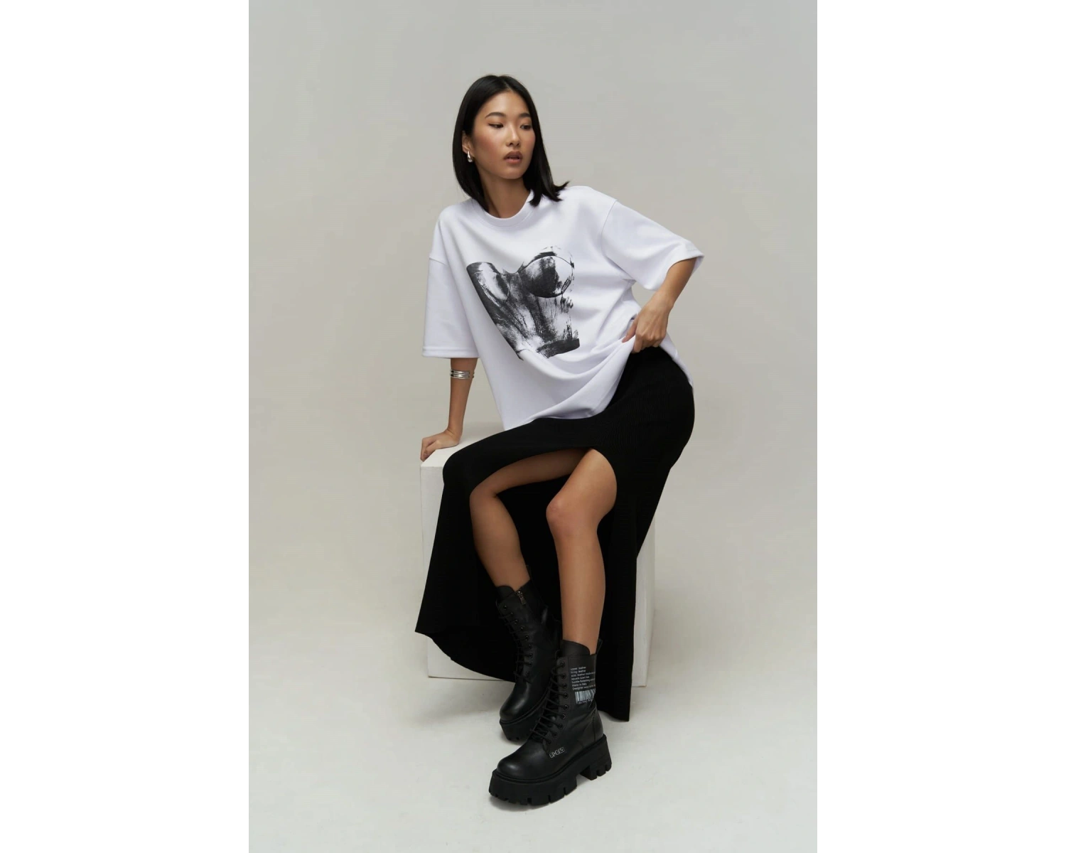 Corset Beyaz Oversize