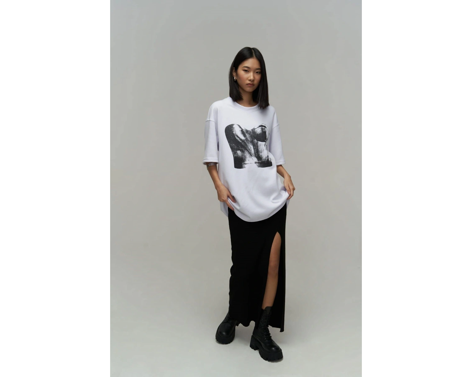 Corset Beyaz Oversize