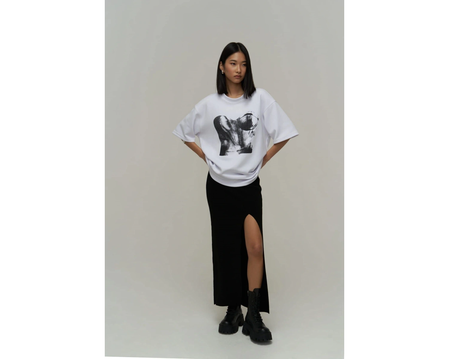 Corset Beyaz Oversize