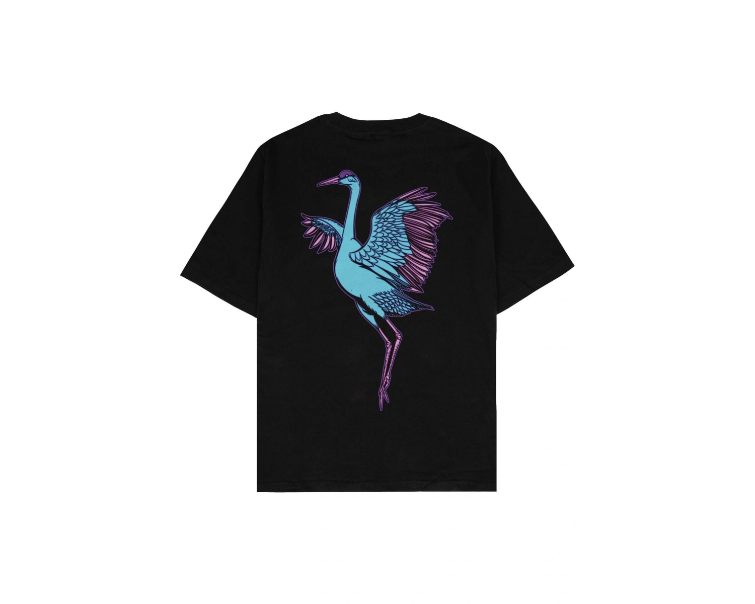 Crane Beyaz Oversize Unisex T-shirt