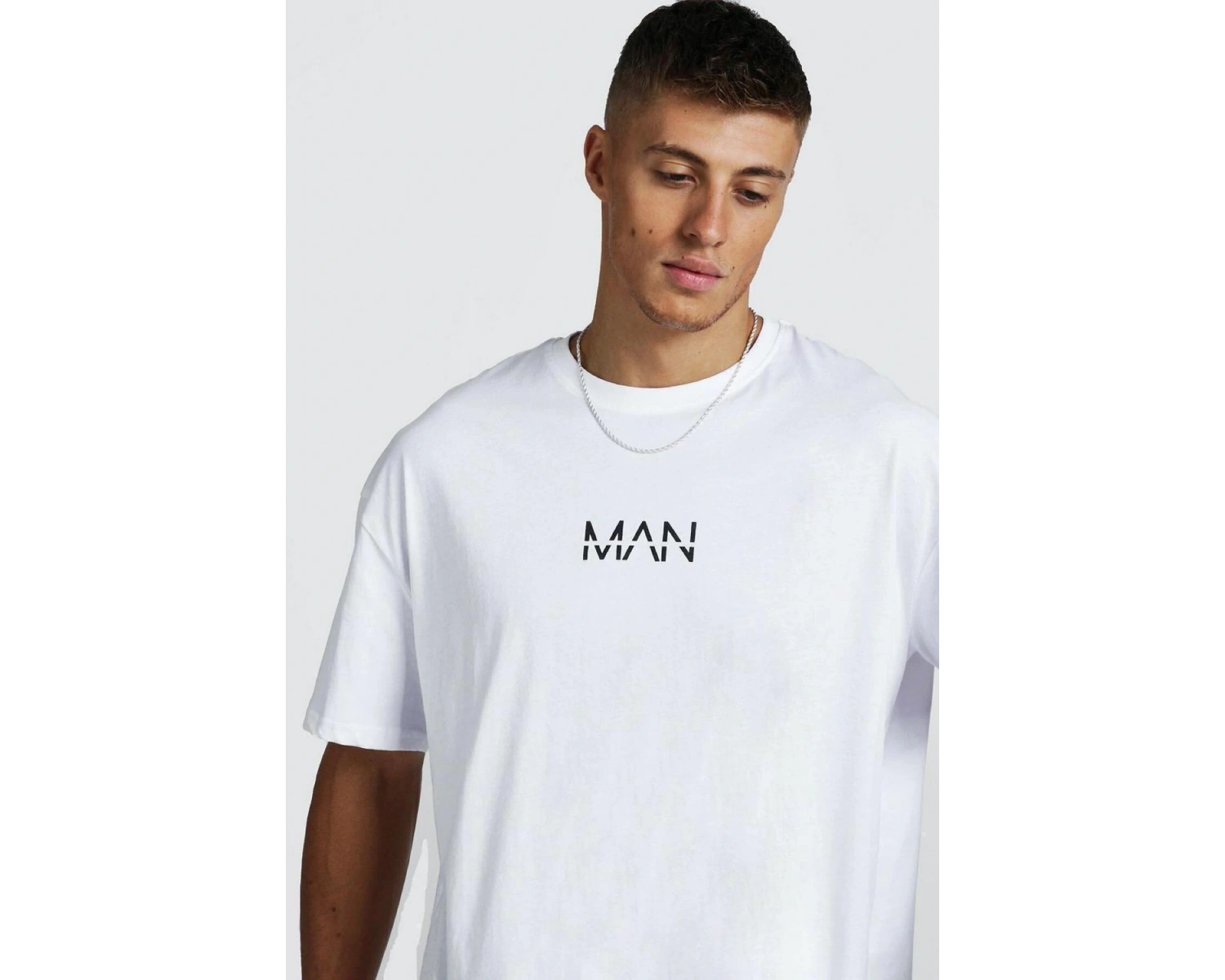 Crash Man African Erkek Beyaz Oversize Tshirt