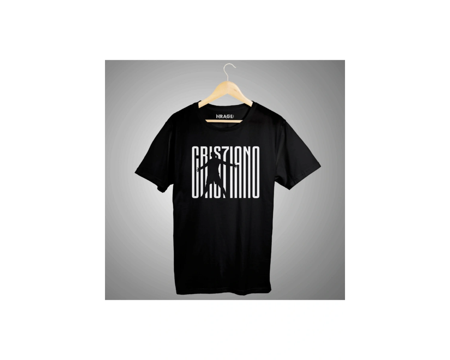 Cristiano Ronaldo Siyah Tişört